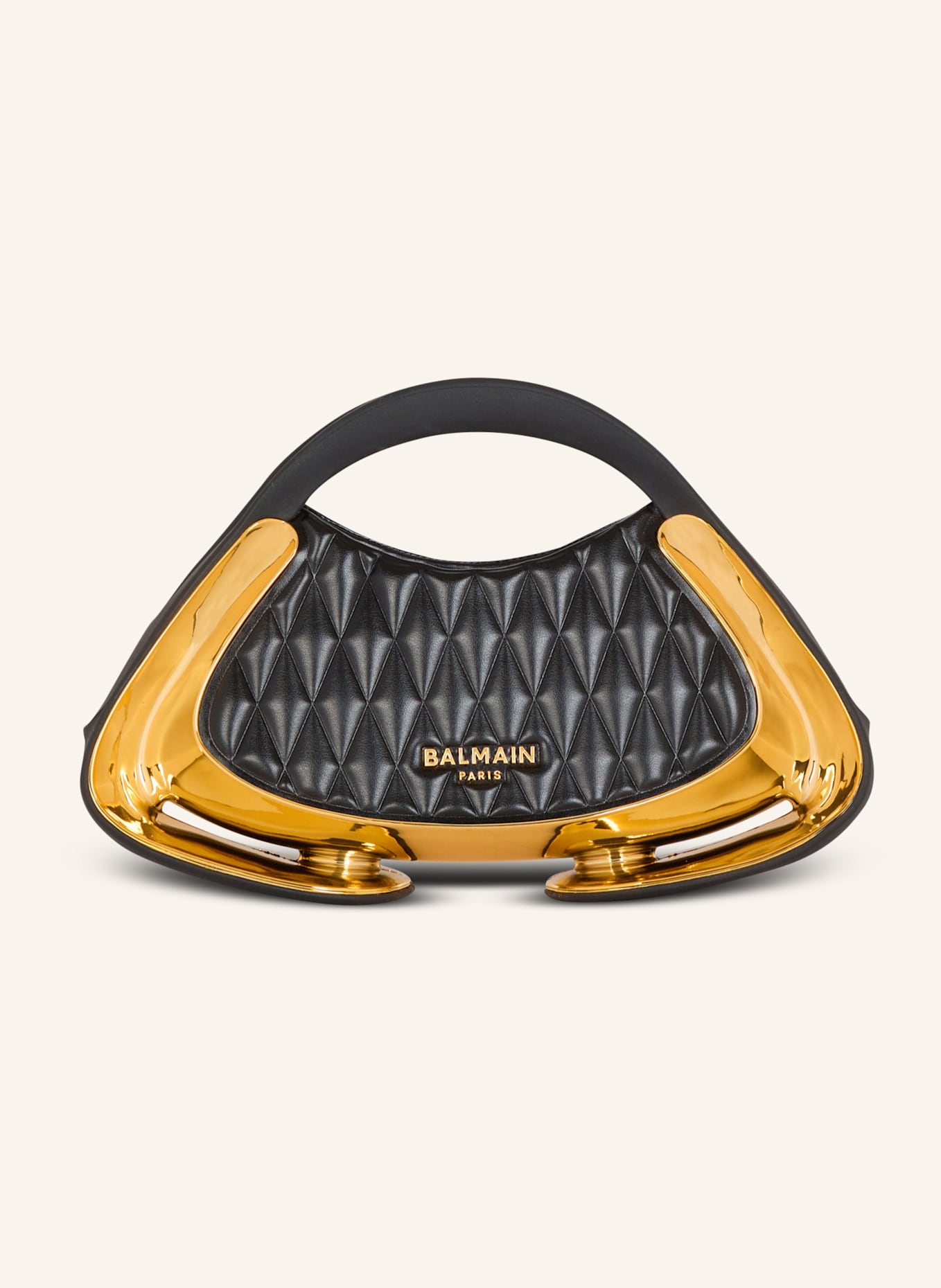 BALMAIN Kleine gesteppte Tasche Jolie Madame: SCHWARZ