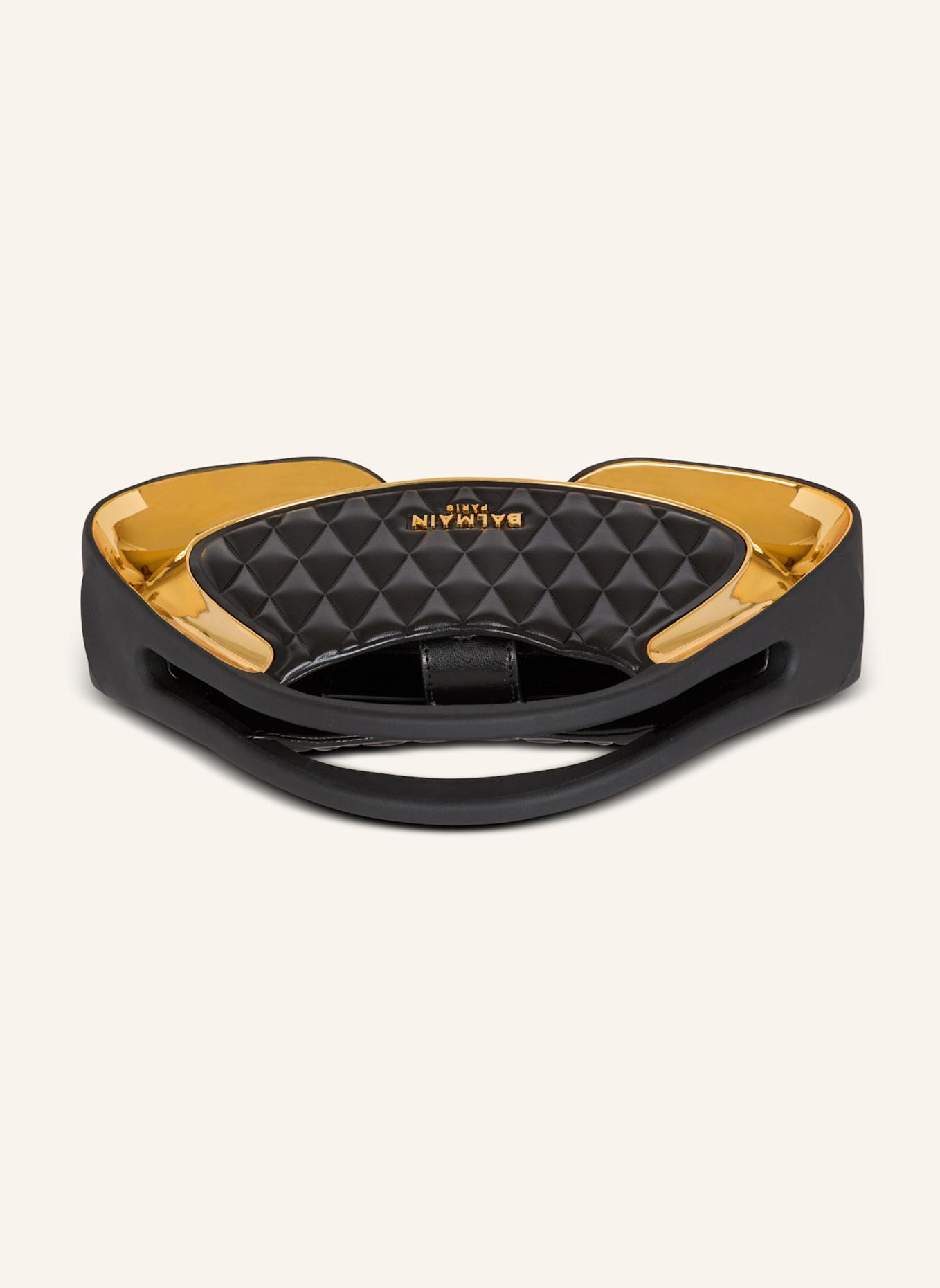 BALMAIN Kleine gesteppte Tasche Jolie Madame: SCHWARZ