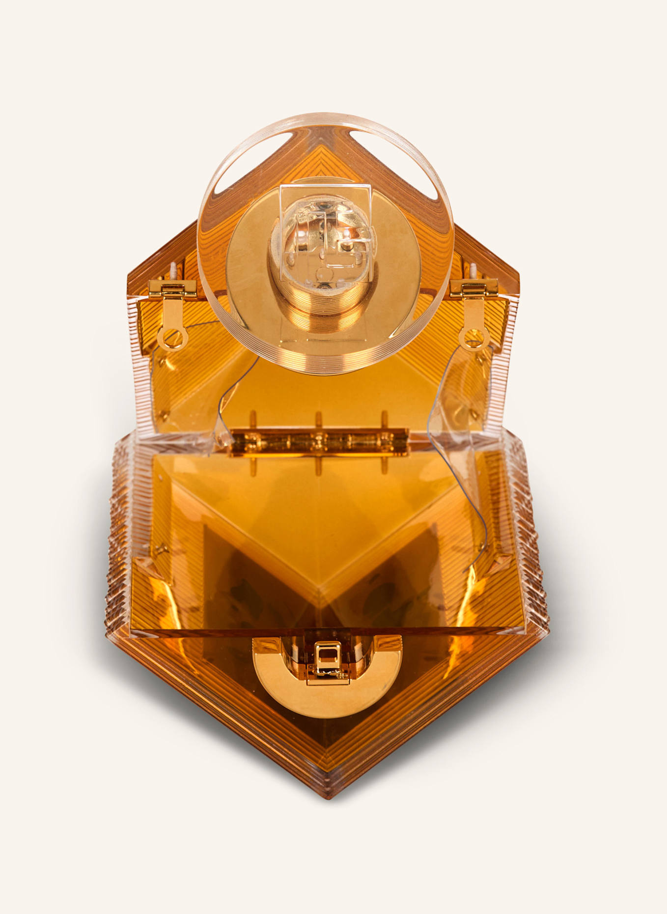 BALMAIN Minaudière Parfum aus Harz und Messing: ORANGE