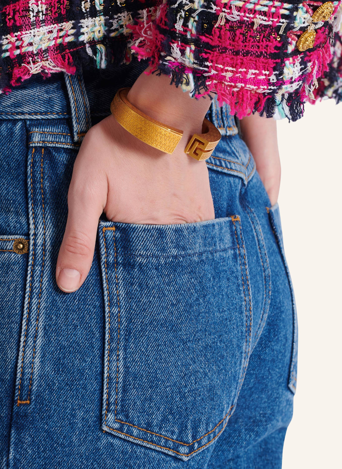 BALMAIN Armreif PB in 3D: GOLD