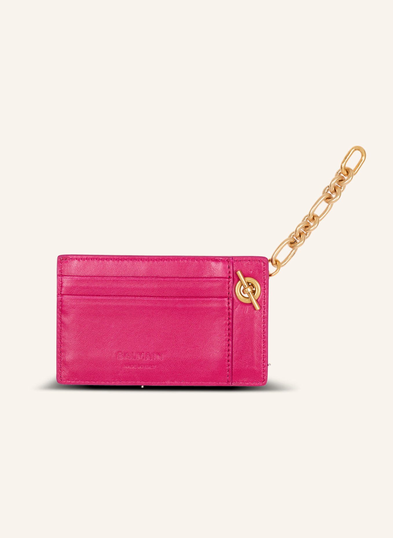 BALMAIN Kartenetui Pulse aus Lammleder: ROSA