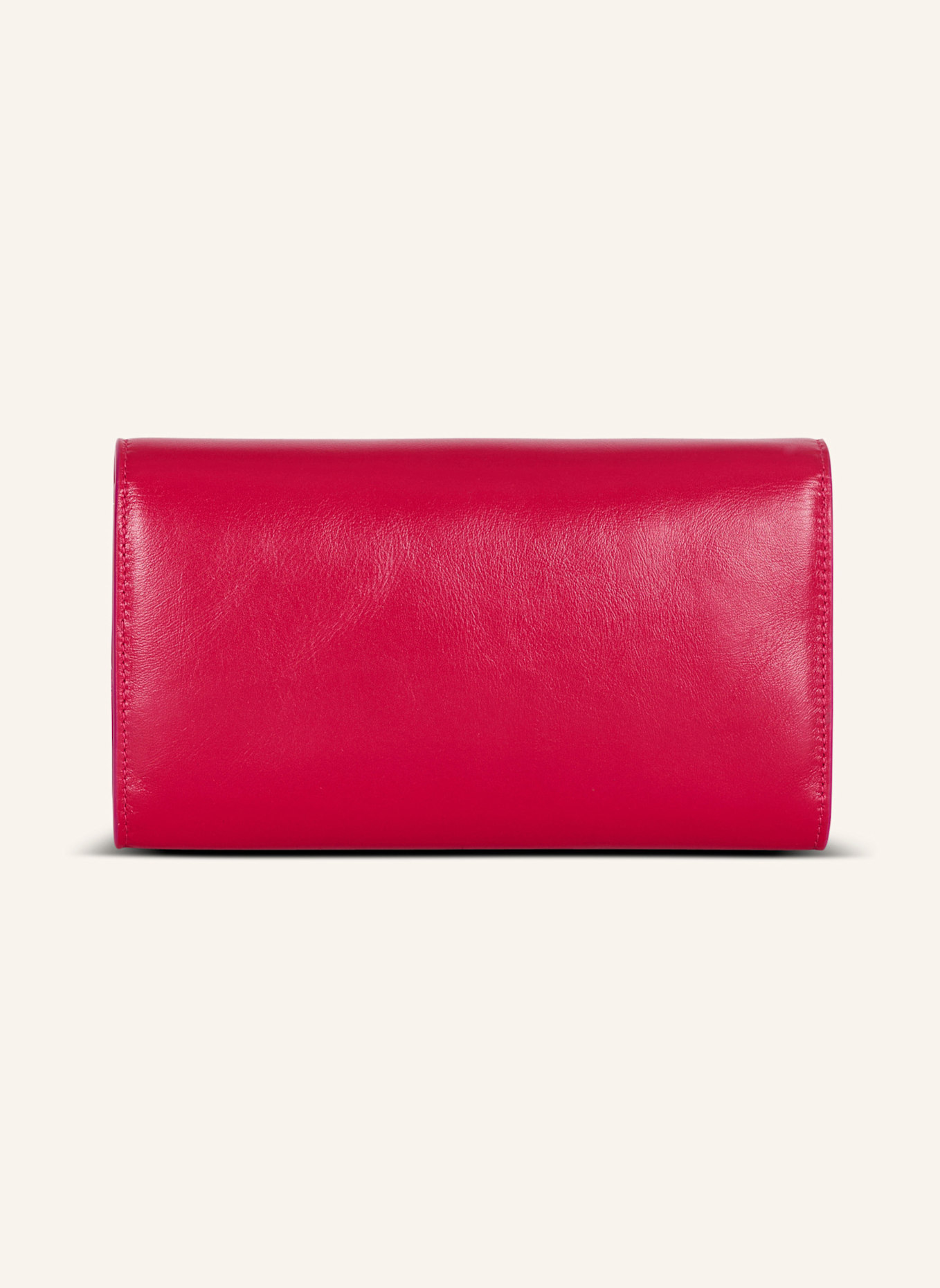 BALMAIN Brieftasche Shuffle mit Kette aus Kalbsleder: ROSA