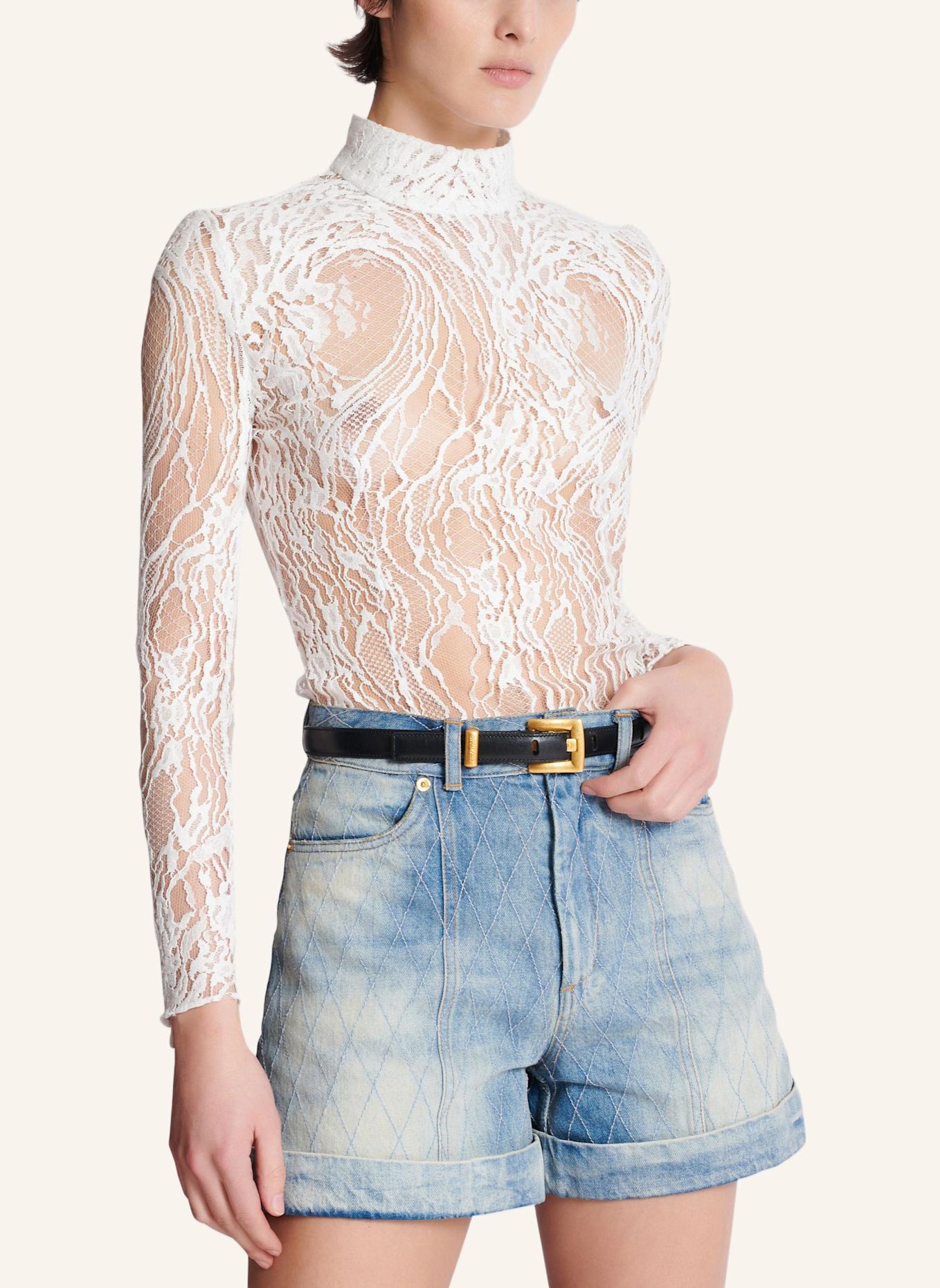 BALMAIN Gürtel Anthem aus Kalbsleder: SCHWARZ