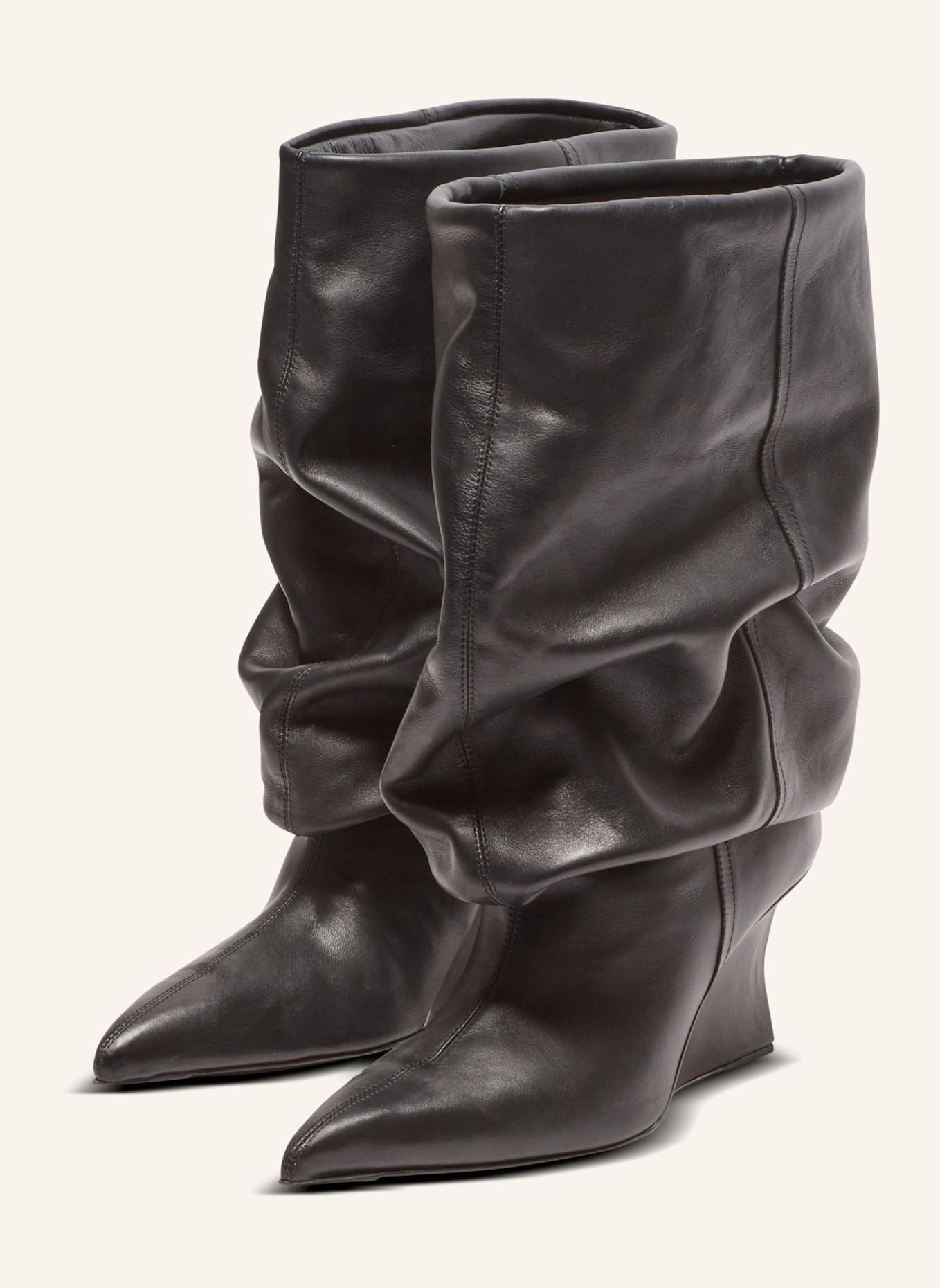 BALMAIN Stiefeletten mit Keilabsatz: SCHWARZ