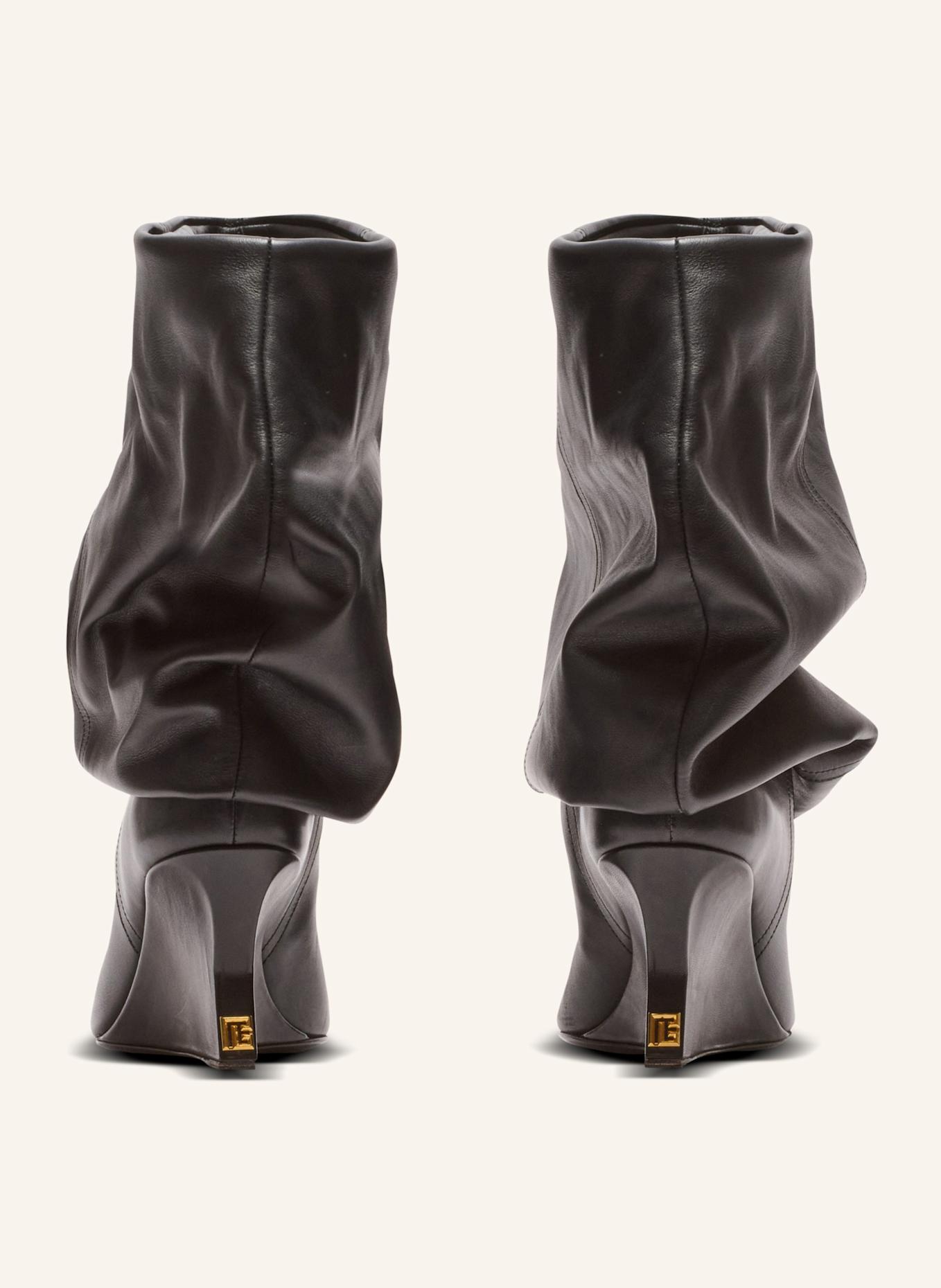 BALMAIN Stiefeletten mit Keilabsatz: SCHWARZ