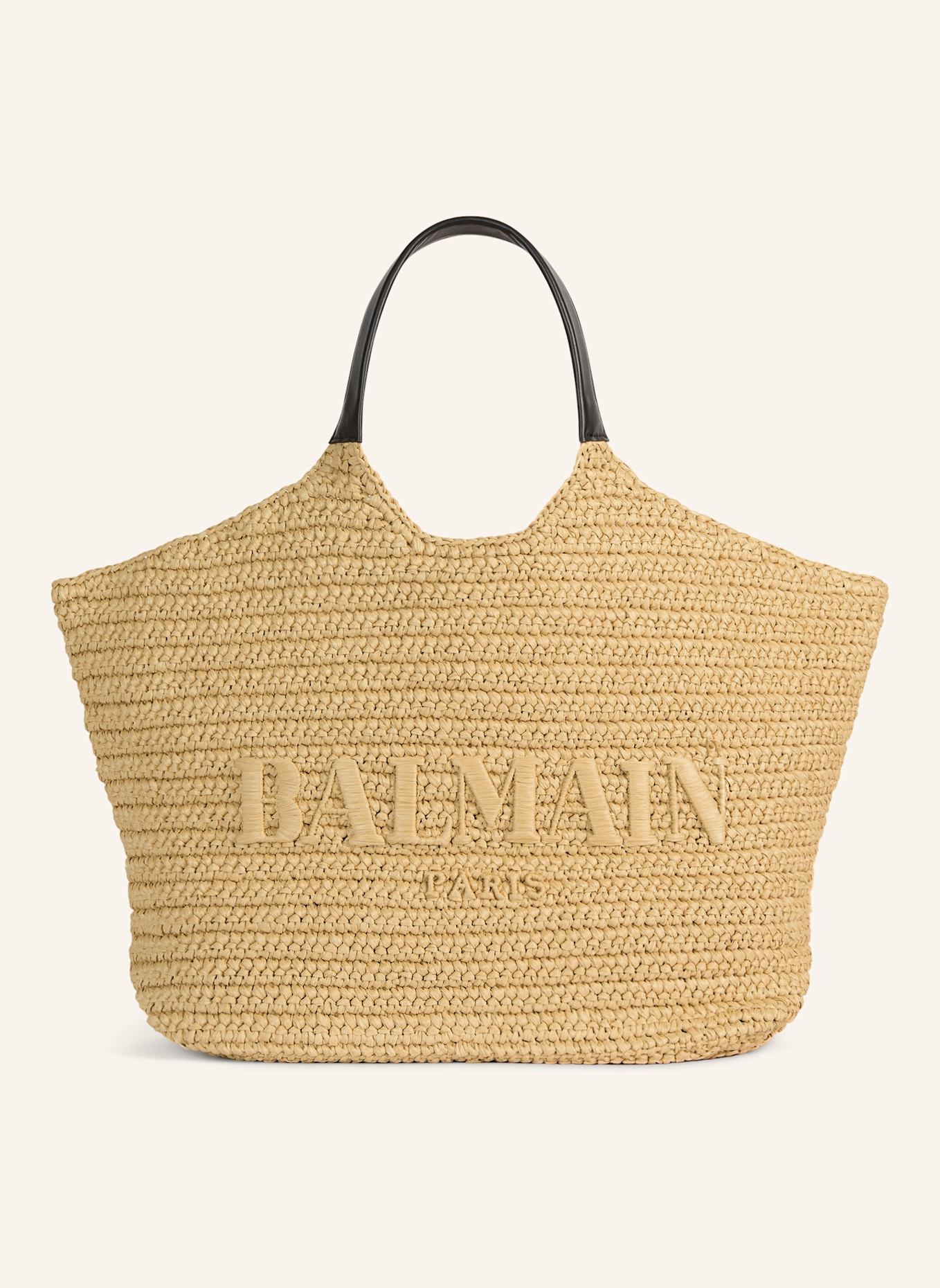 BALMAIN Gehäkelter Balmain Shopper: KHAKI