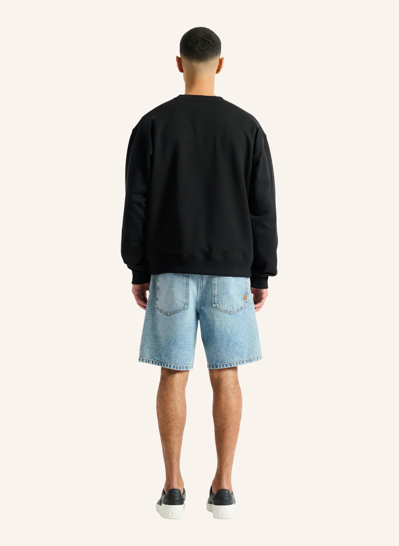 BALMAIN Bedrucktes Balmain Vine Sweatshirt: SCHWARZ