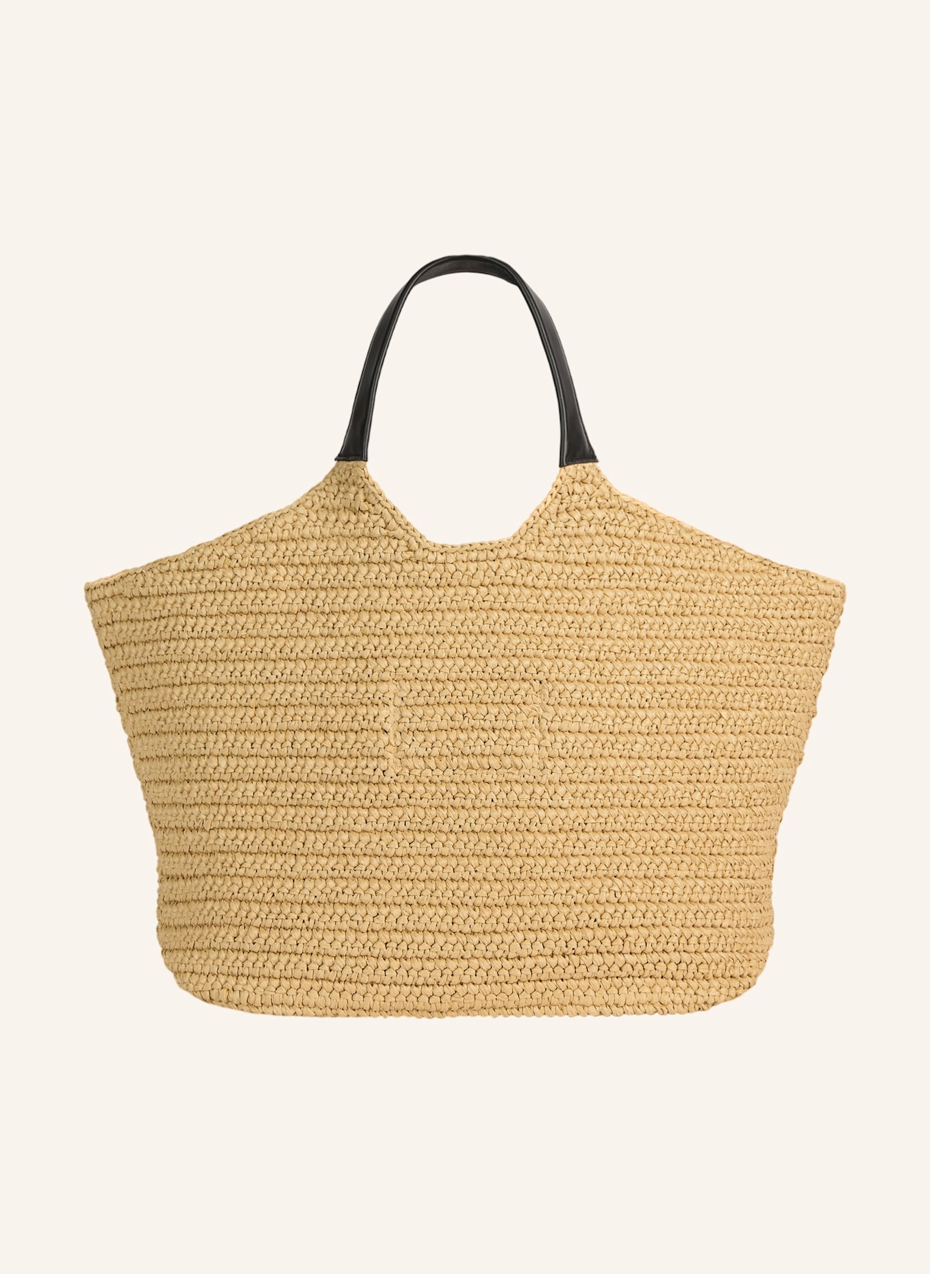 BALMAIN Gehäkelter Balmain Shopper: KHAKI