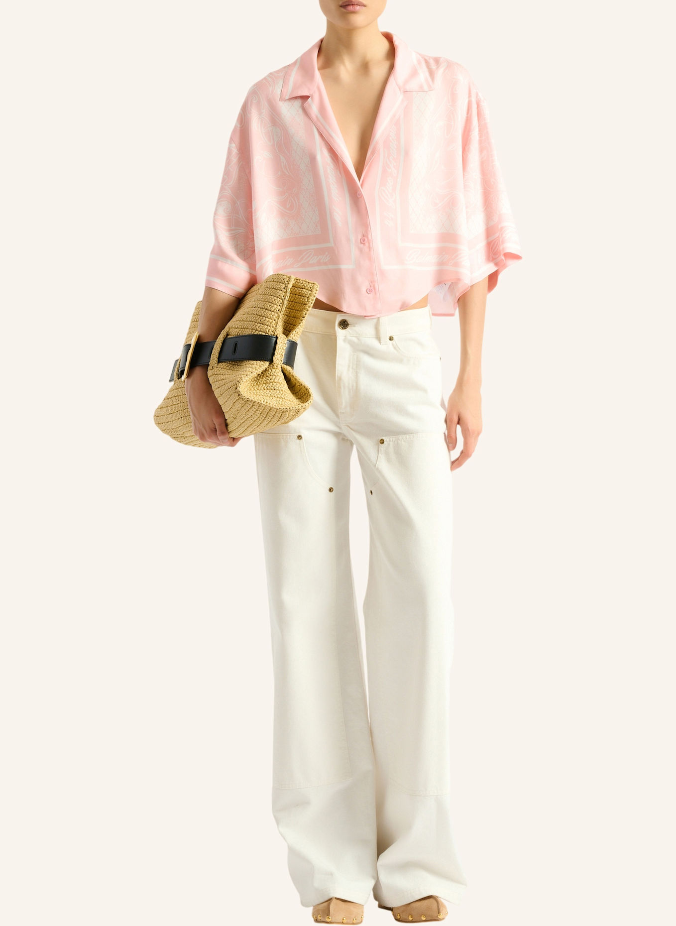 BALMAIN Lässige Jeans: WEISS