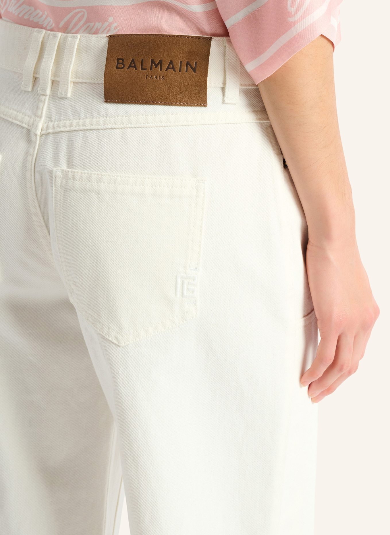 BALMAIN Lässige Jeans: WEISS