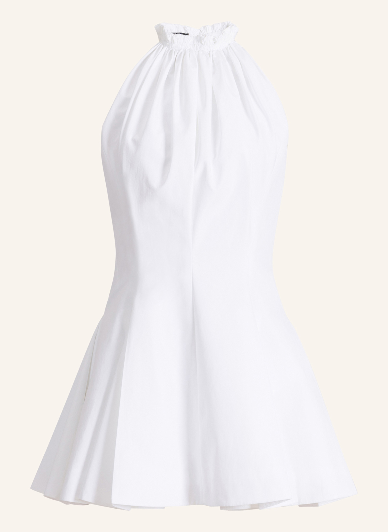BALMAIN Kleid aus Baumwollpopeline: WEISS