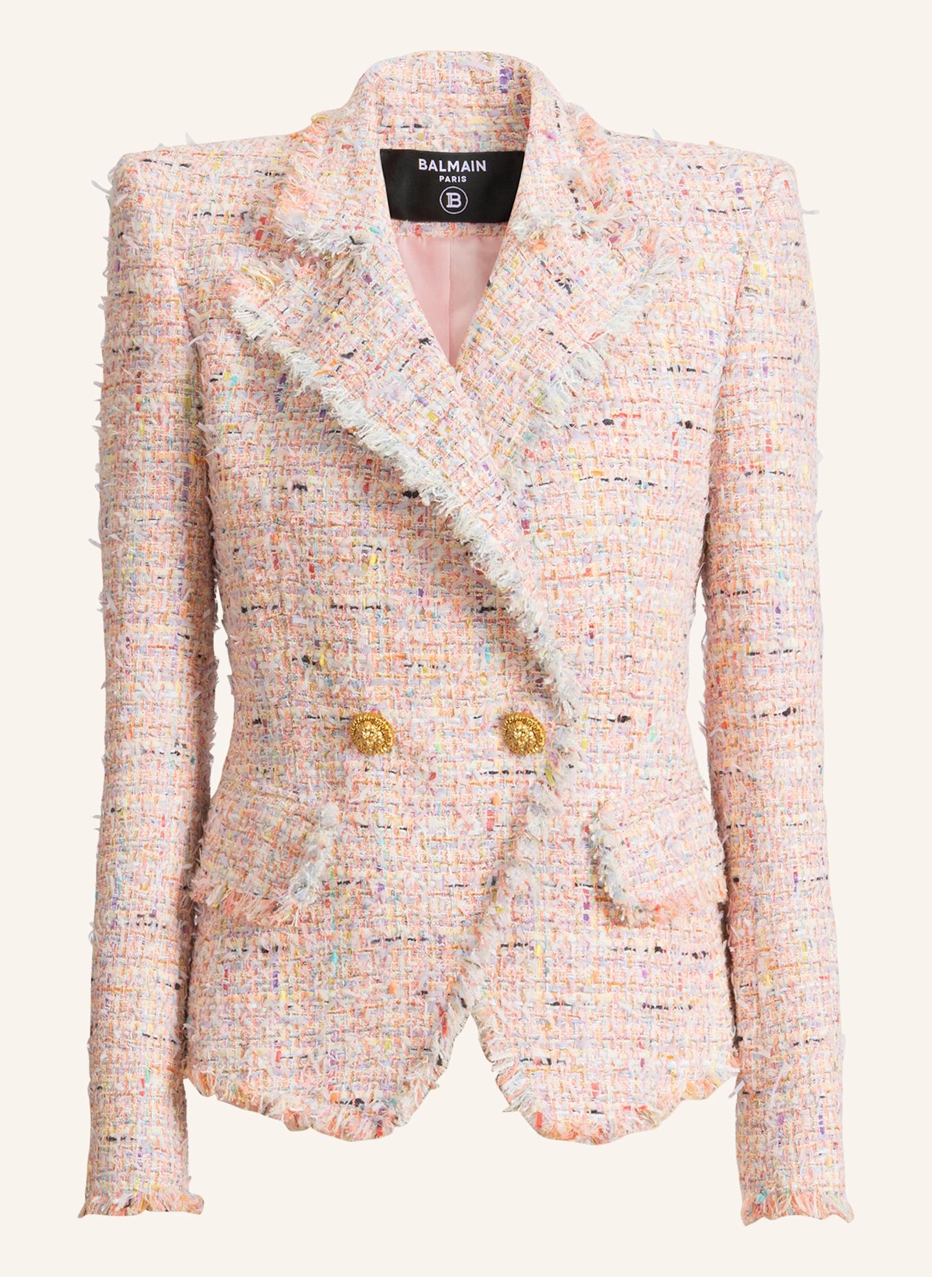 BALMAIN Tweedjacke mit zwei Knöpfen: ROSA