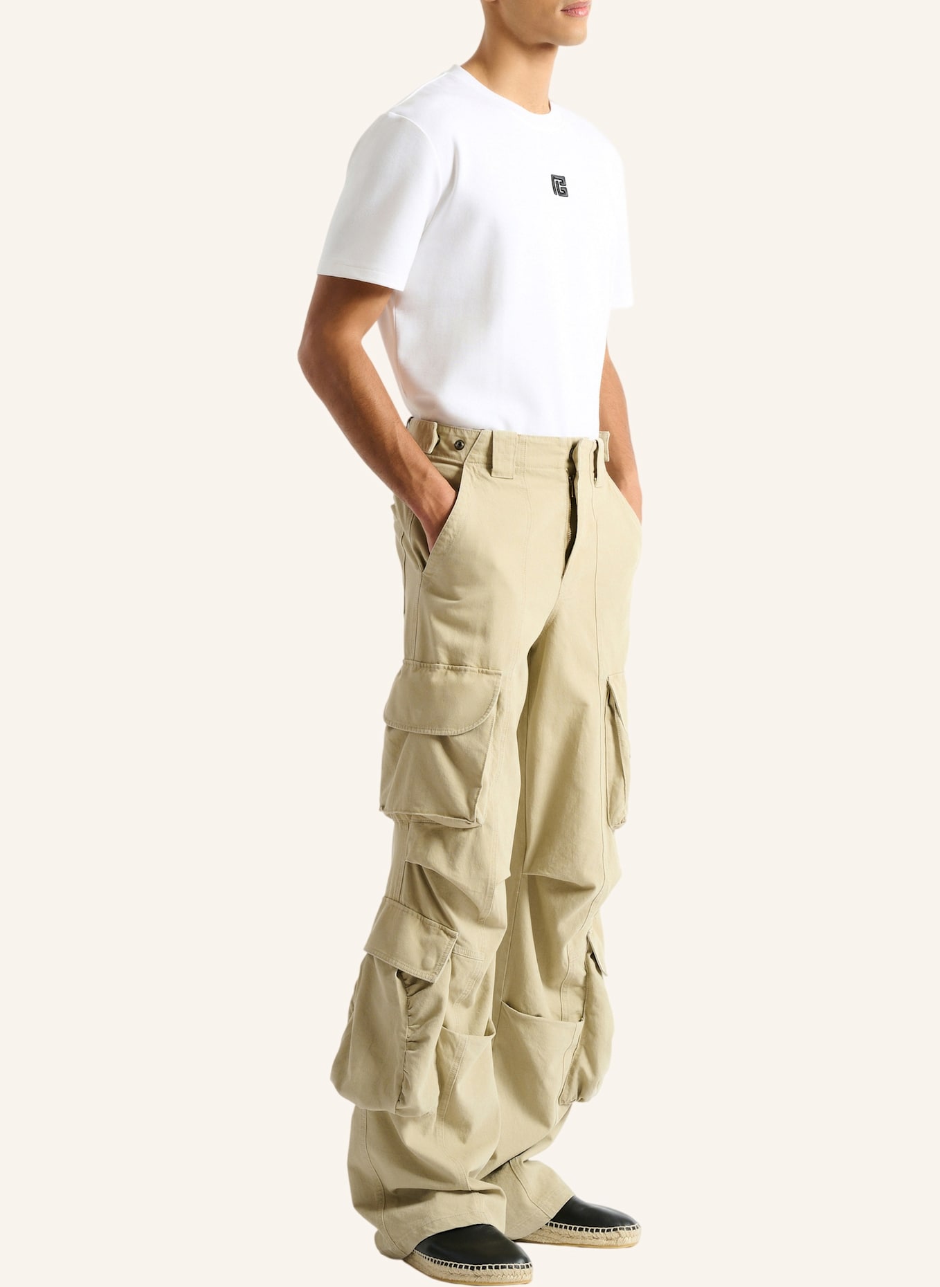 BALMAIN Cargohose aus Baumwolle: KHAKI