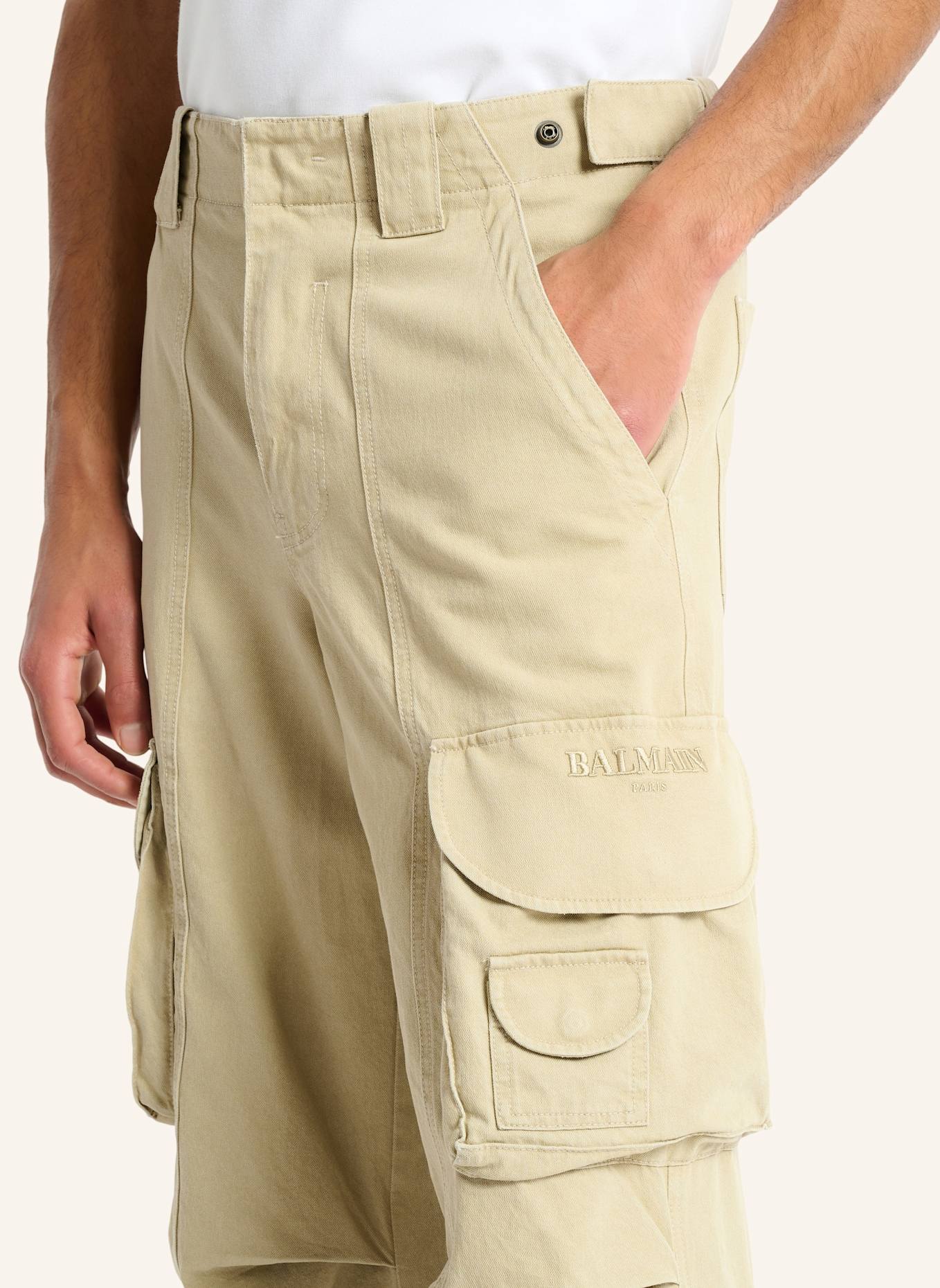 BALMAIN Cargohose aus Baumwolle: KHAKI