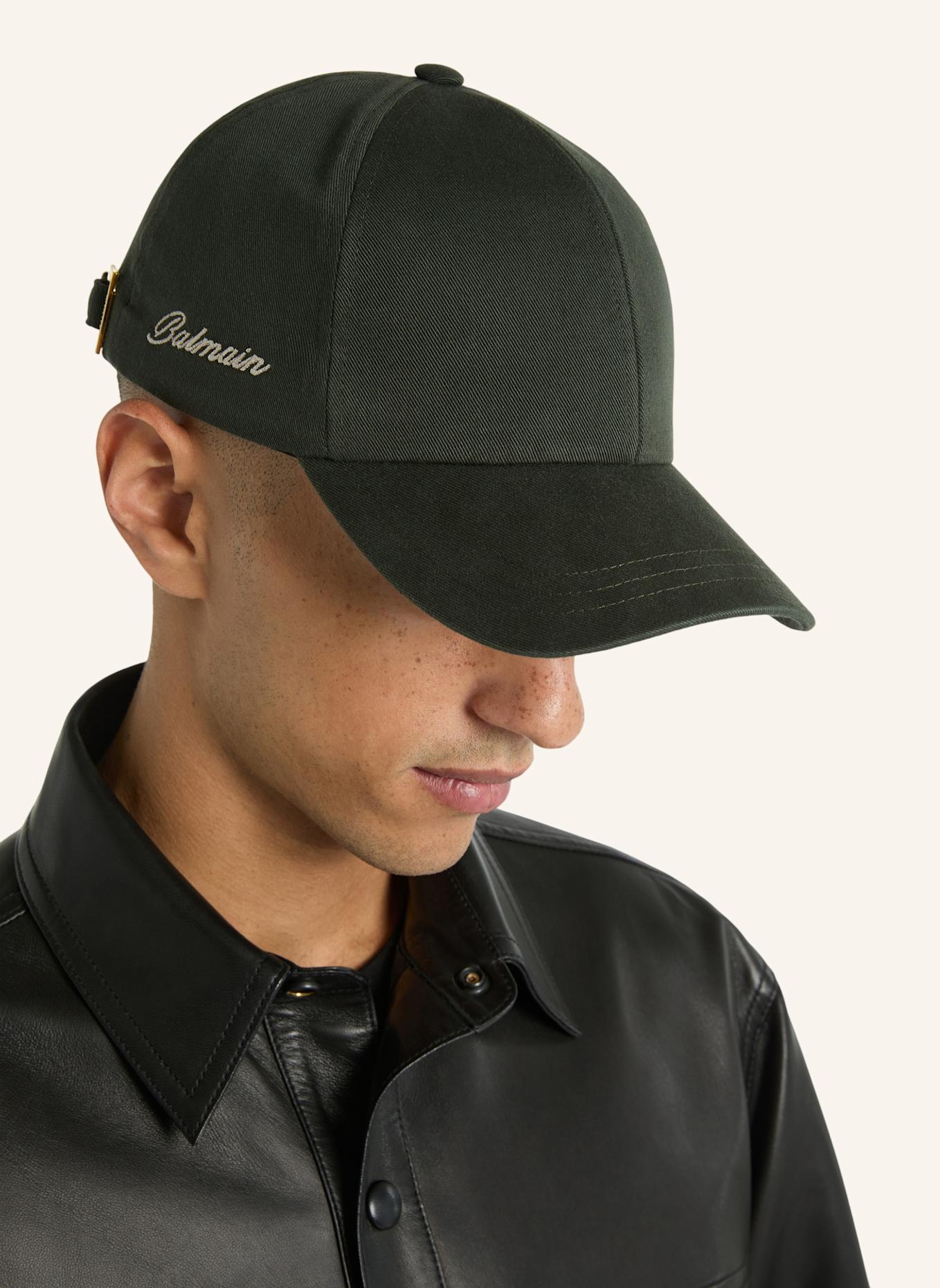 BALMAIN Kappe Balmain aus gewaschener Baumwolle: GRÜN