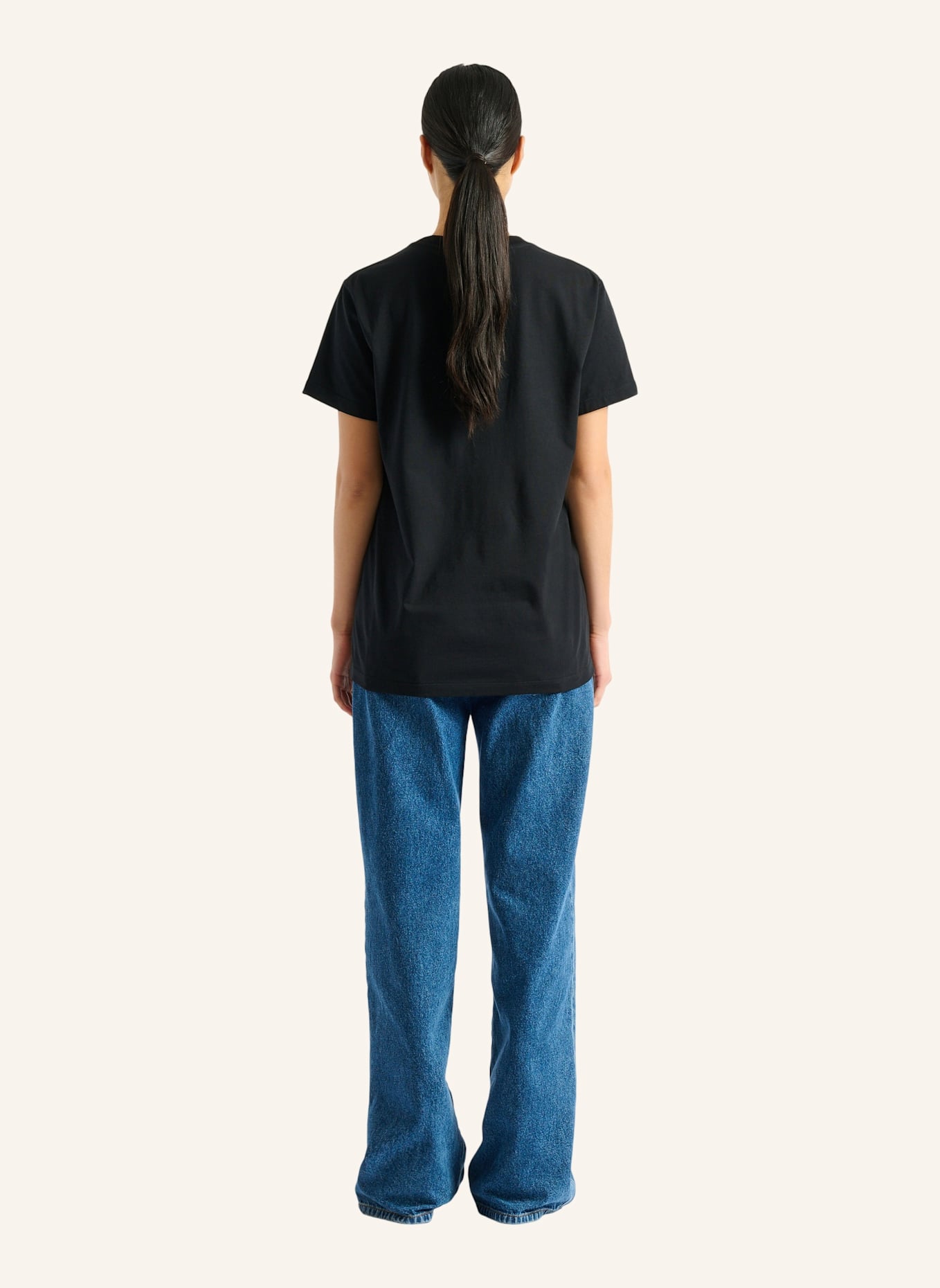 BALMAIN Besticktes Balmain Paris T-Shirt: SCHWARZ