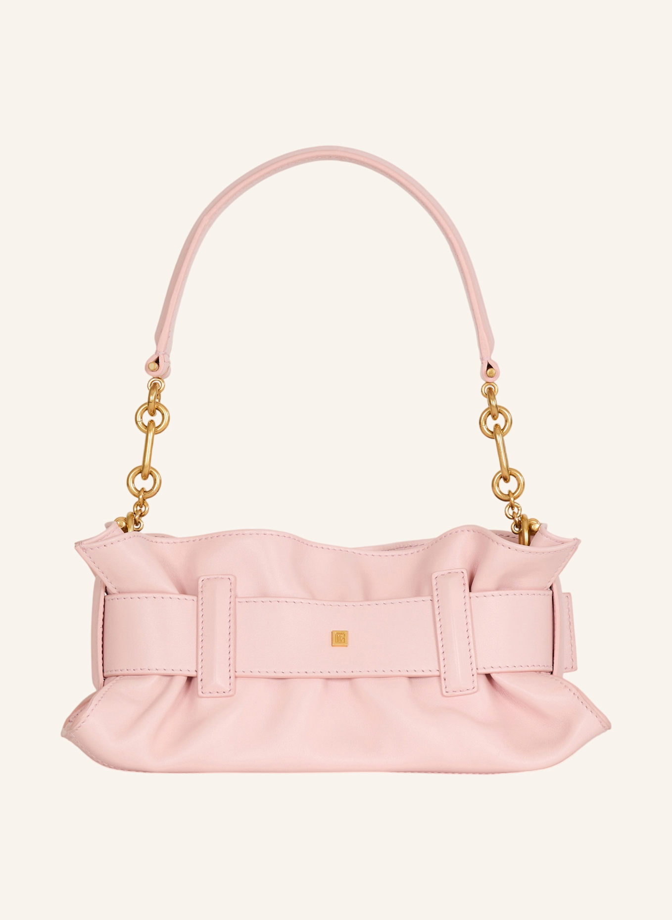 BALMAIN Anthem Mini-Tasche aus Glattleder: ROSA