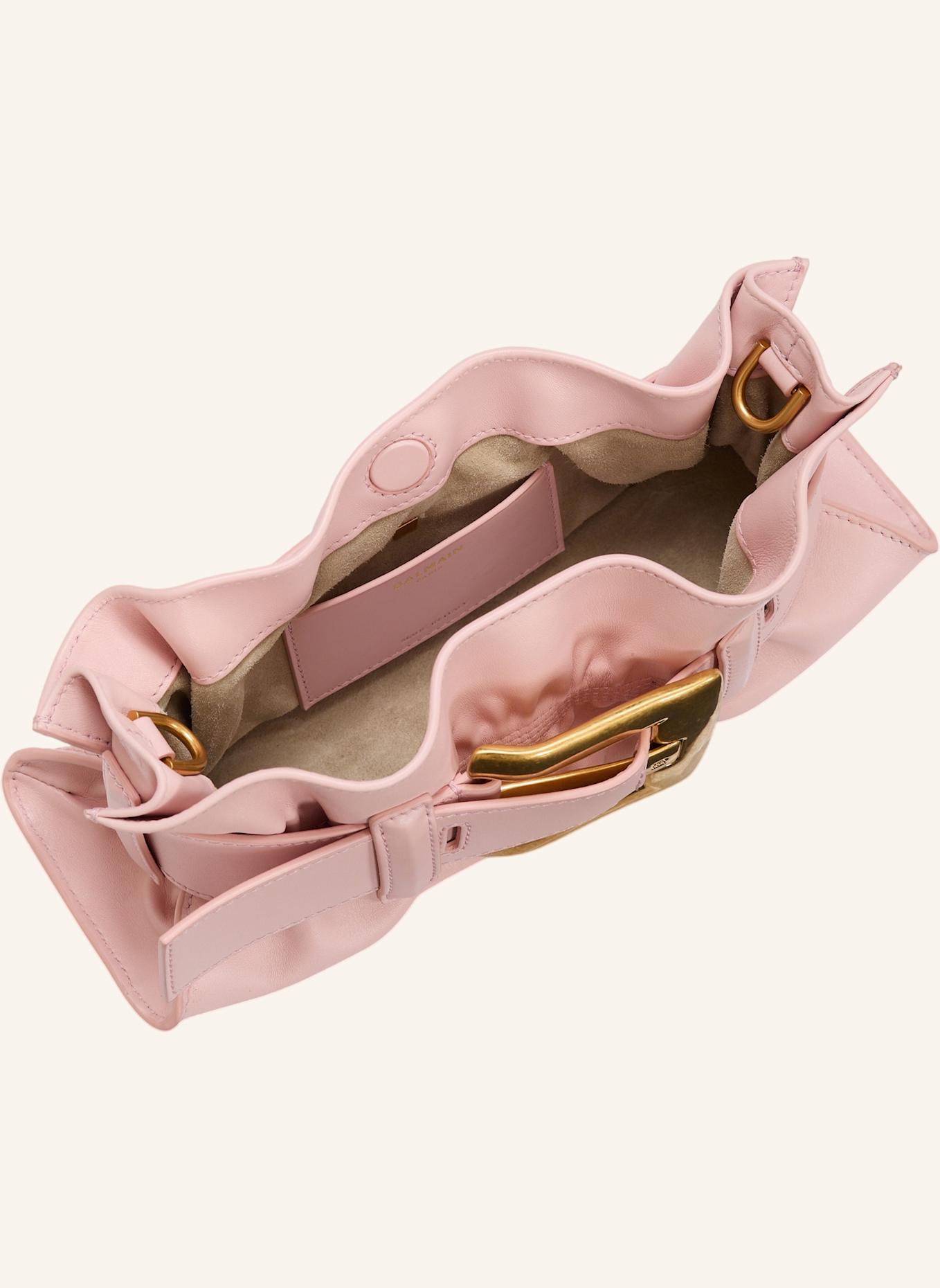 BALMAIN Anthem Mini-Tasche aus Glattleder: ROSA