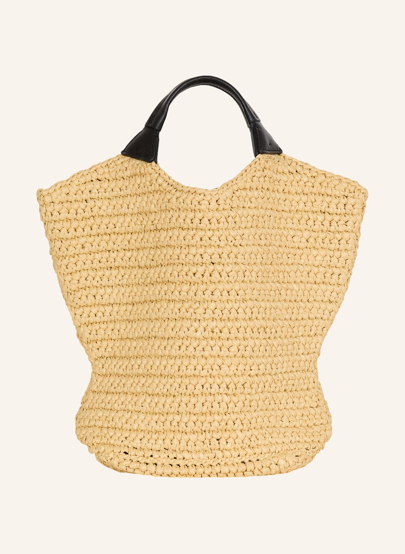 BALMAIN Gehäkelter Balmain Mini-Shopper: KHAKI