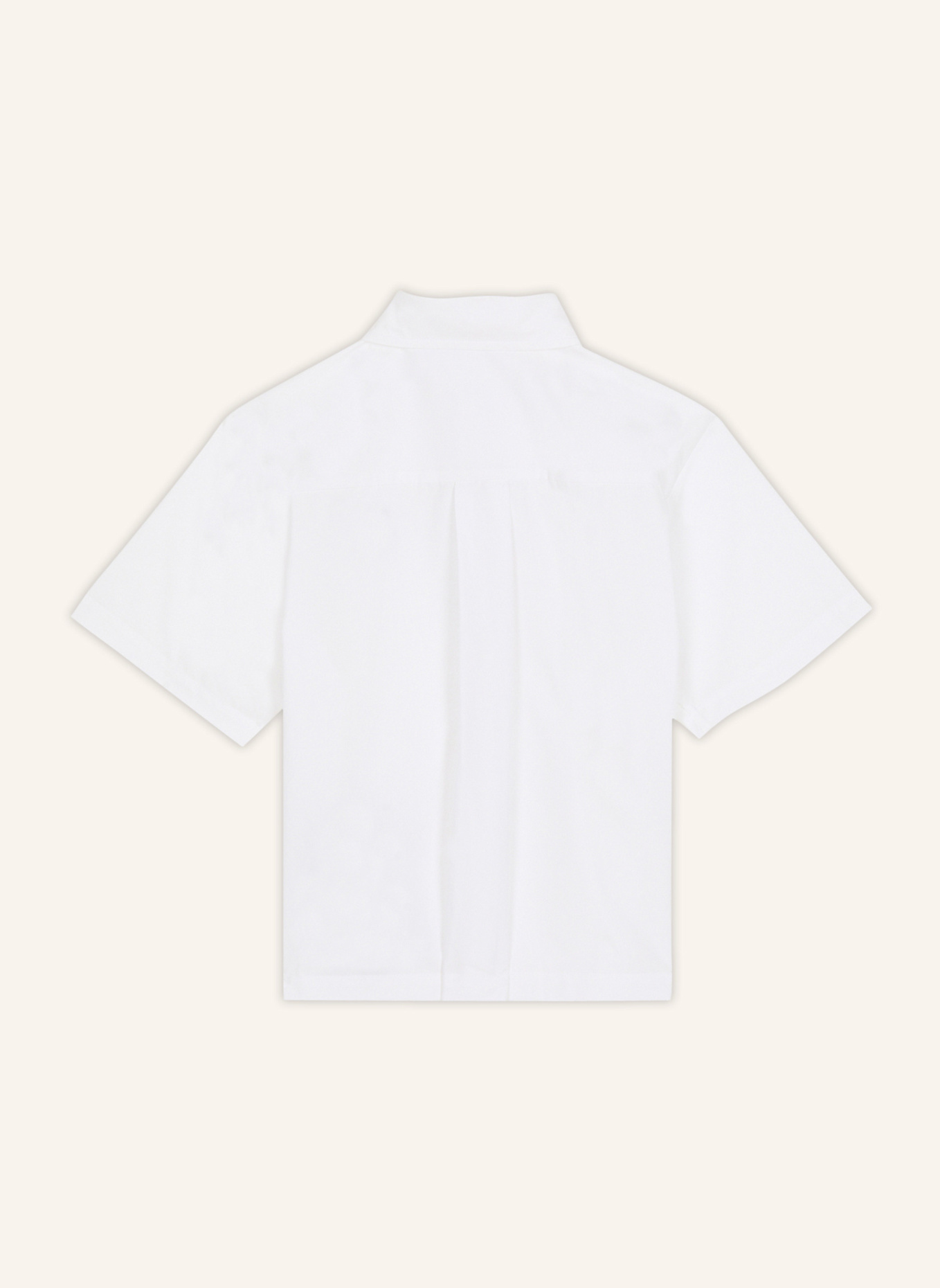 BALMAIN Hemd mit PB-Logo: WEISS
