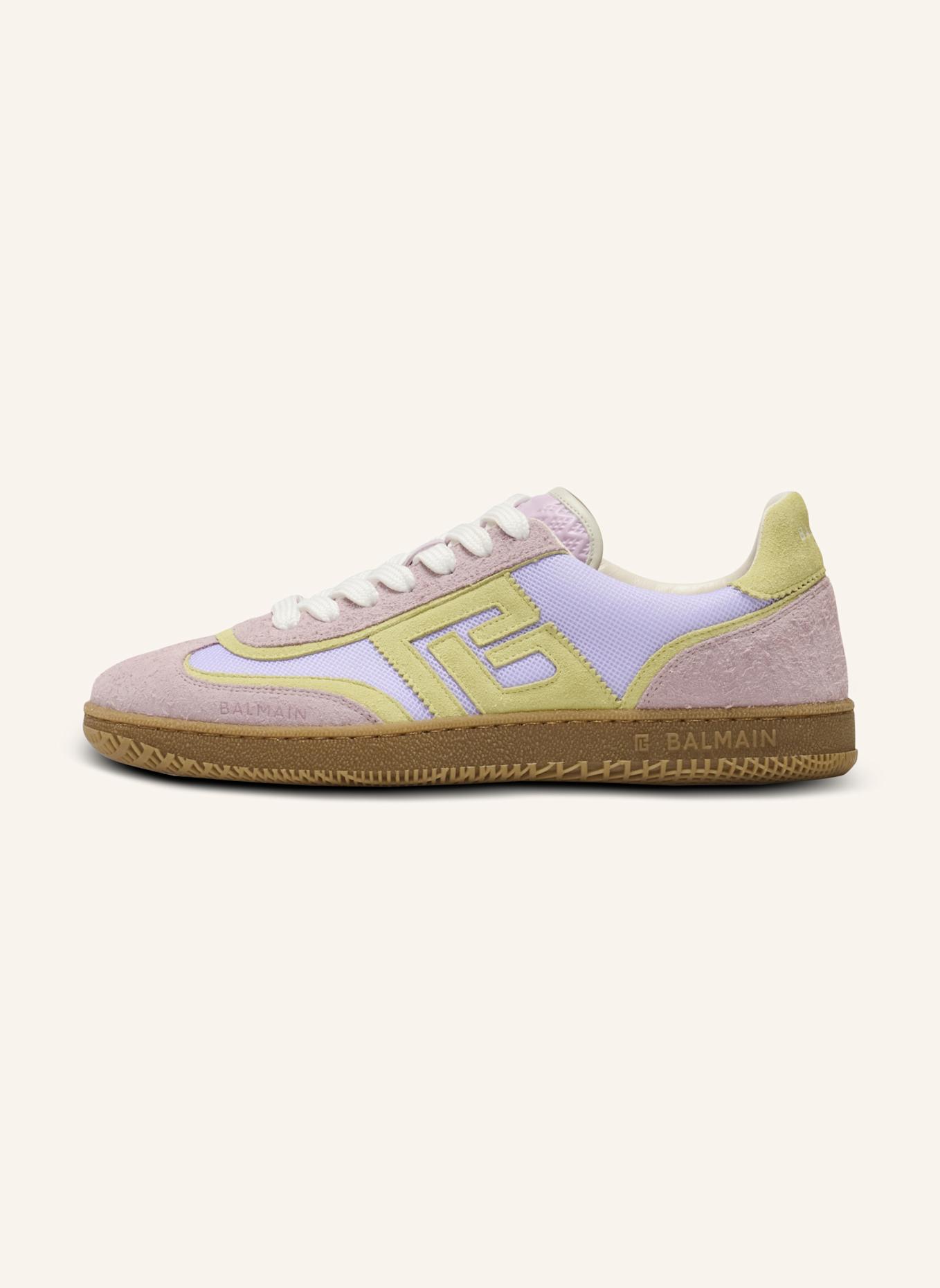 BALMAIN Sneakers Balmain Swan aus Wildleder und Mesh: LILA