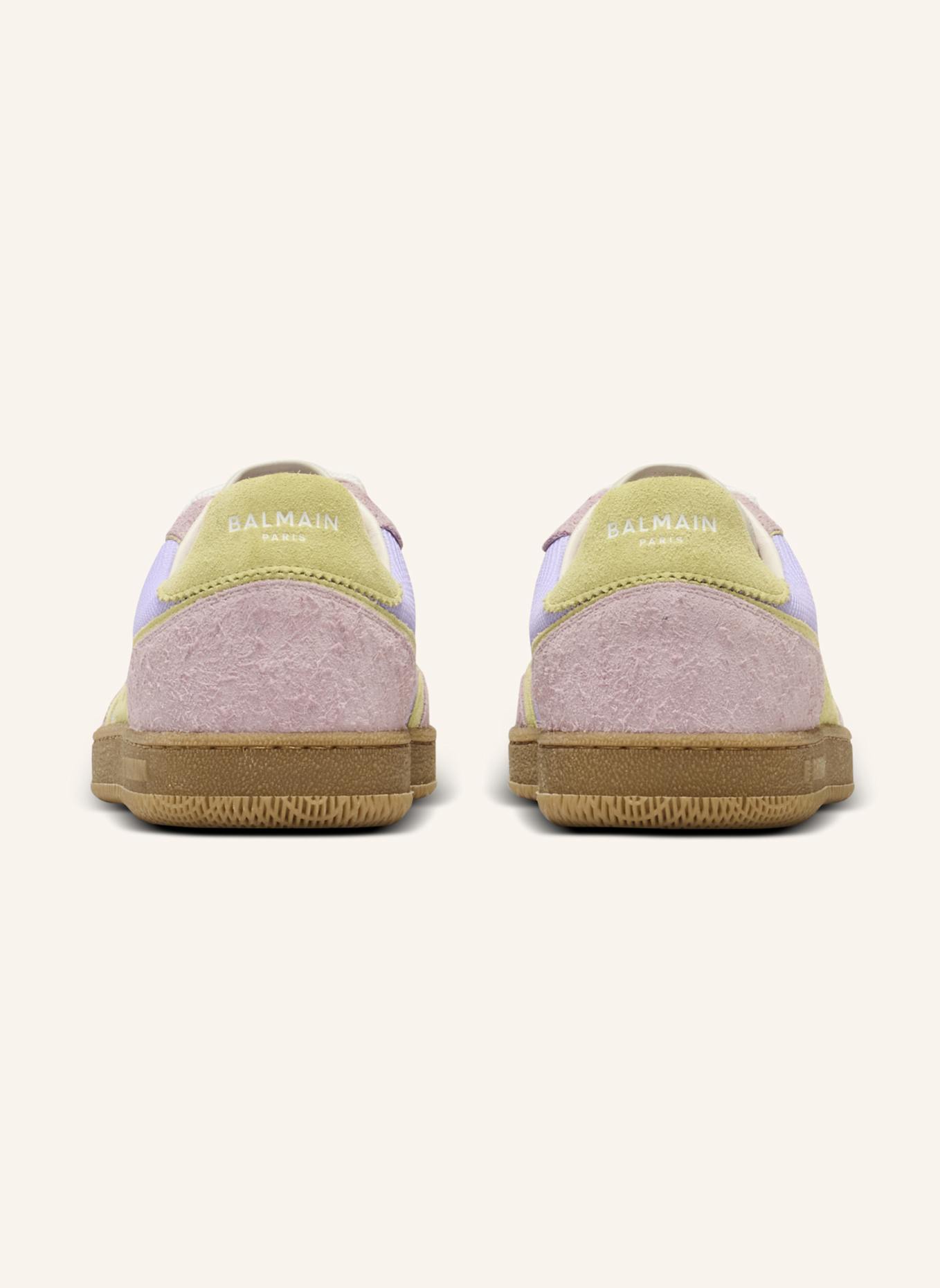 BALMAIN Sneakers Balmain Swan aus Wildleder und Mesh: LILA