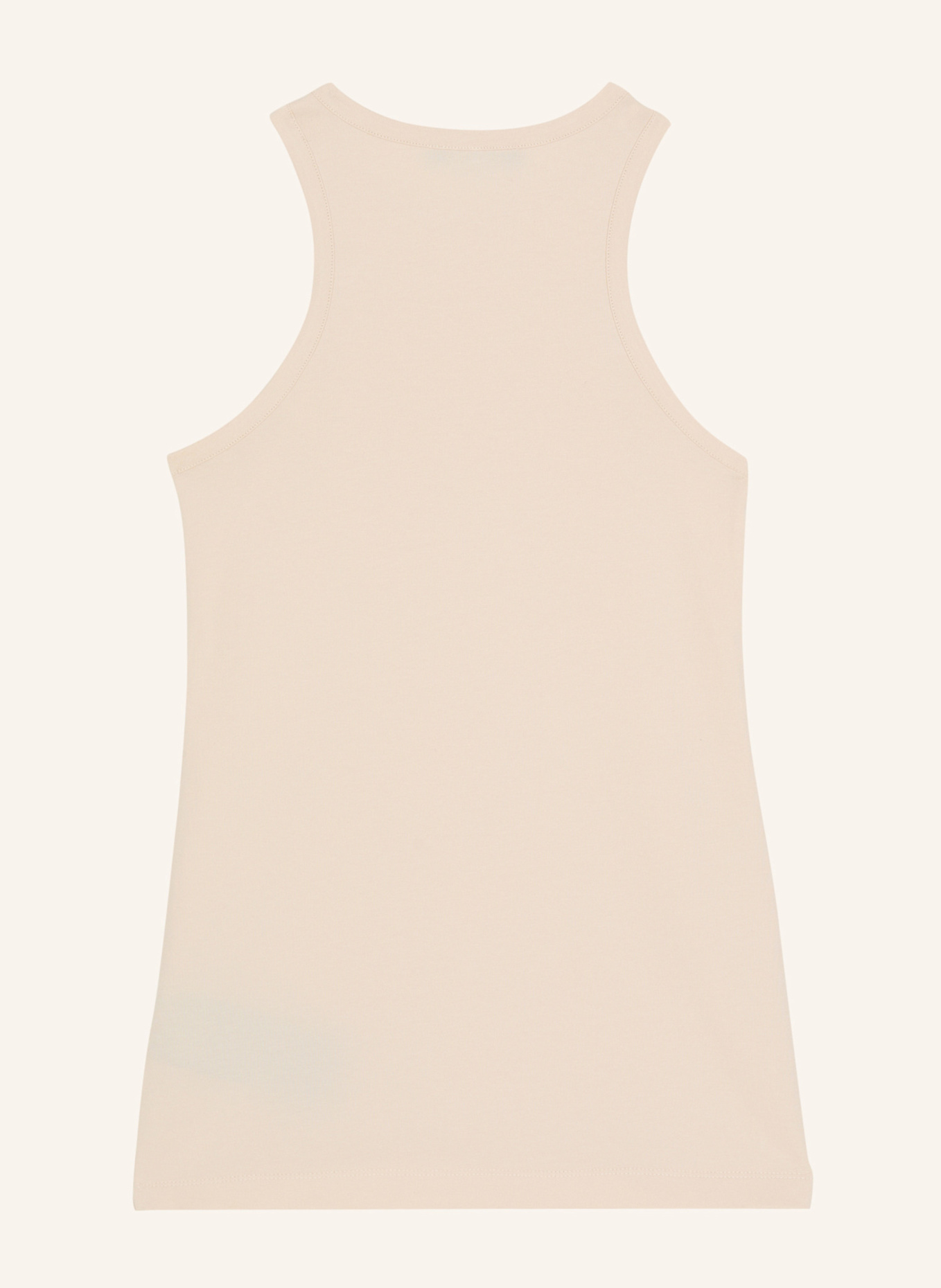 BALMAIN Tanktop mit Balmain Paris-Print: KHAKI