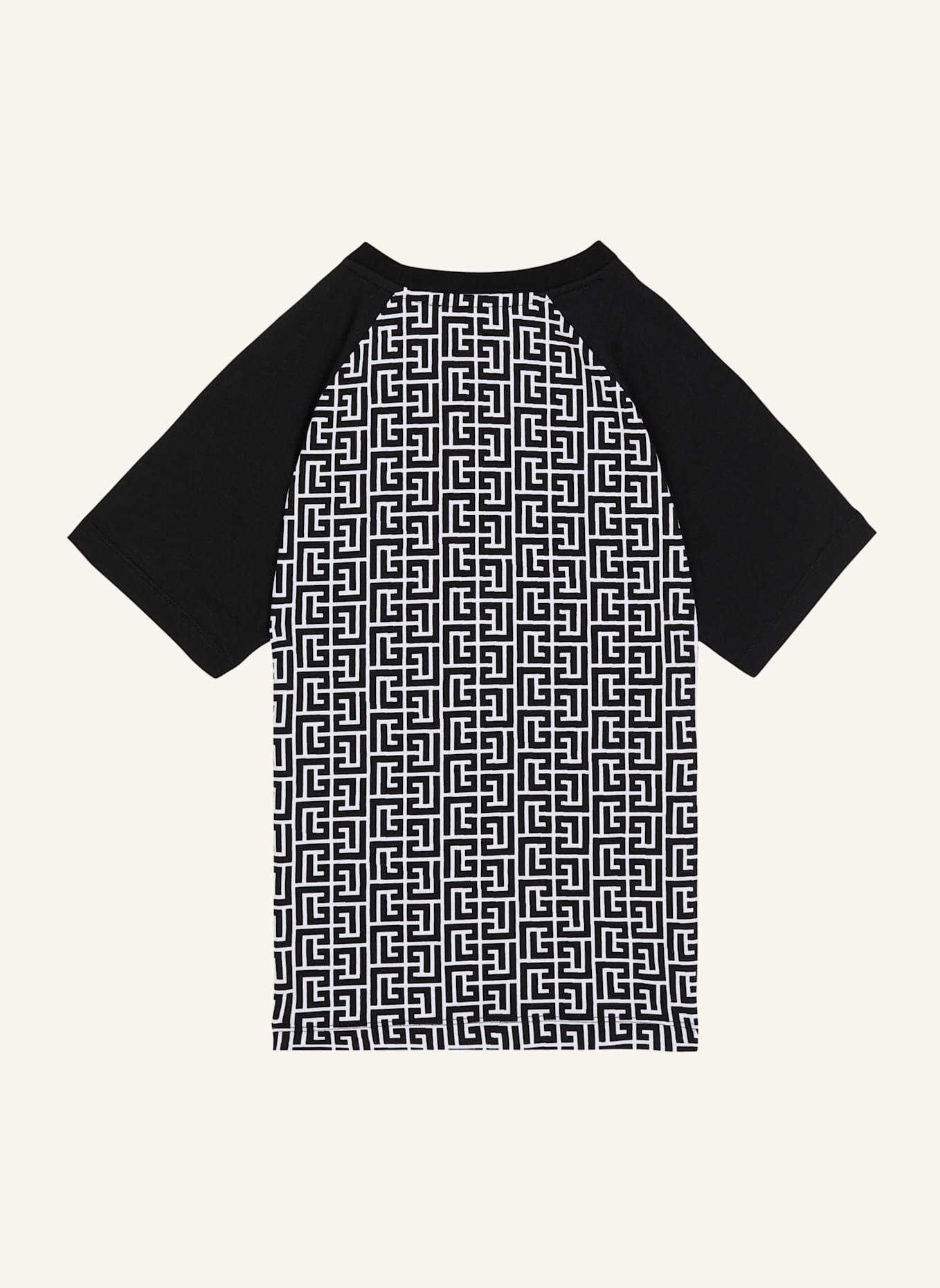 BALMAIN T-Shirt mit Monogramm: SCHWARZ