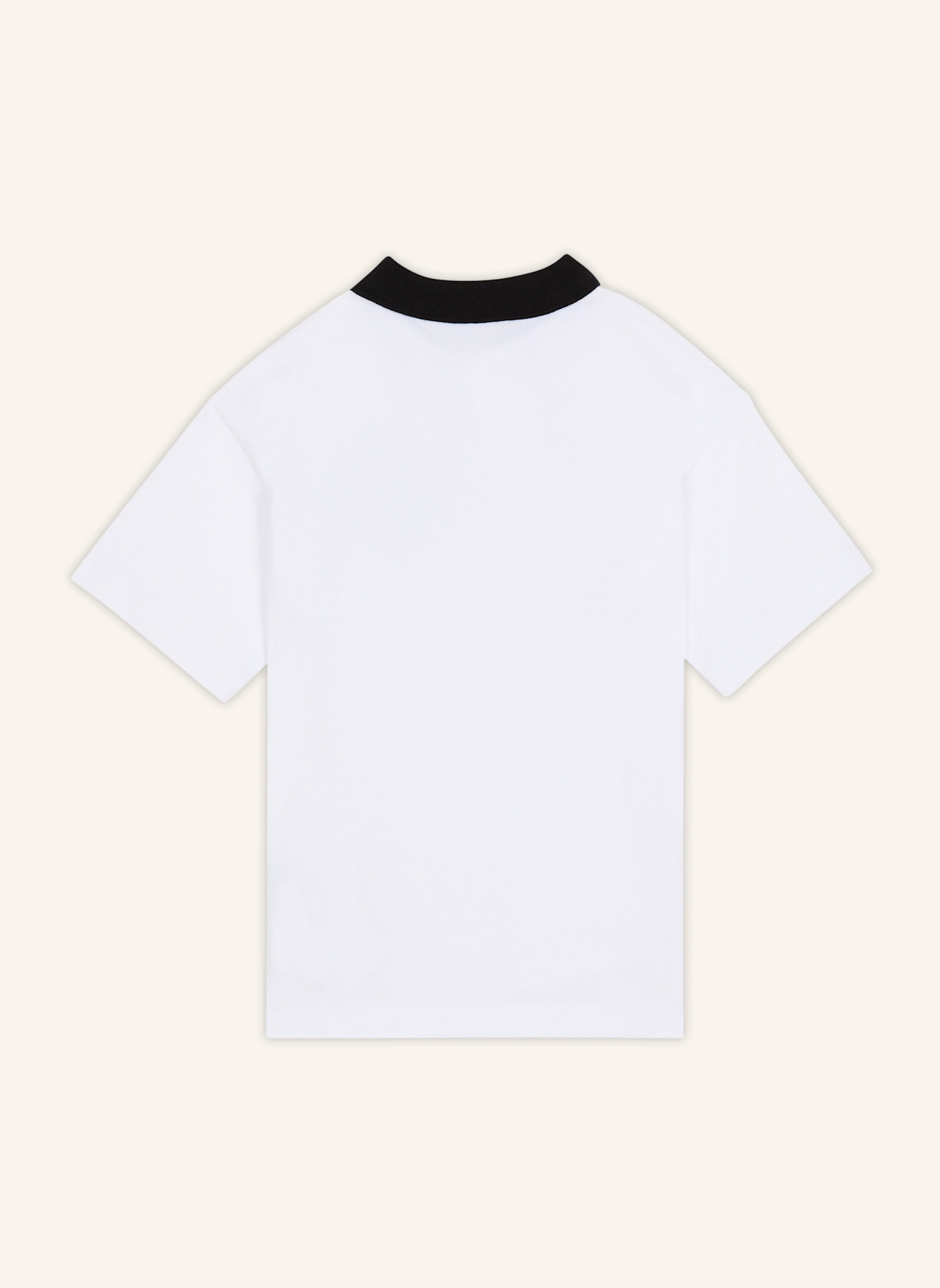 BALMAIN Poloshirt mit Écusson-Print: WEISS