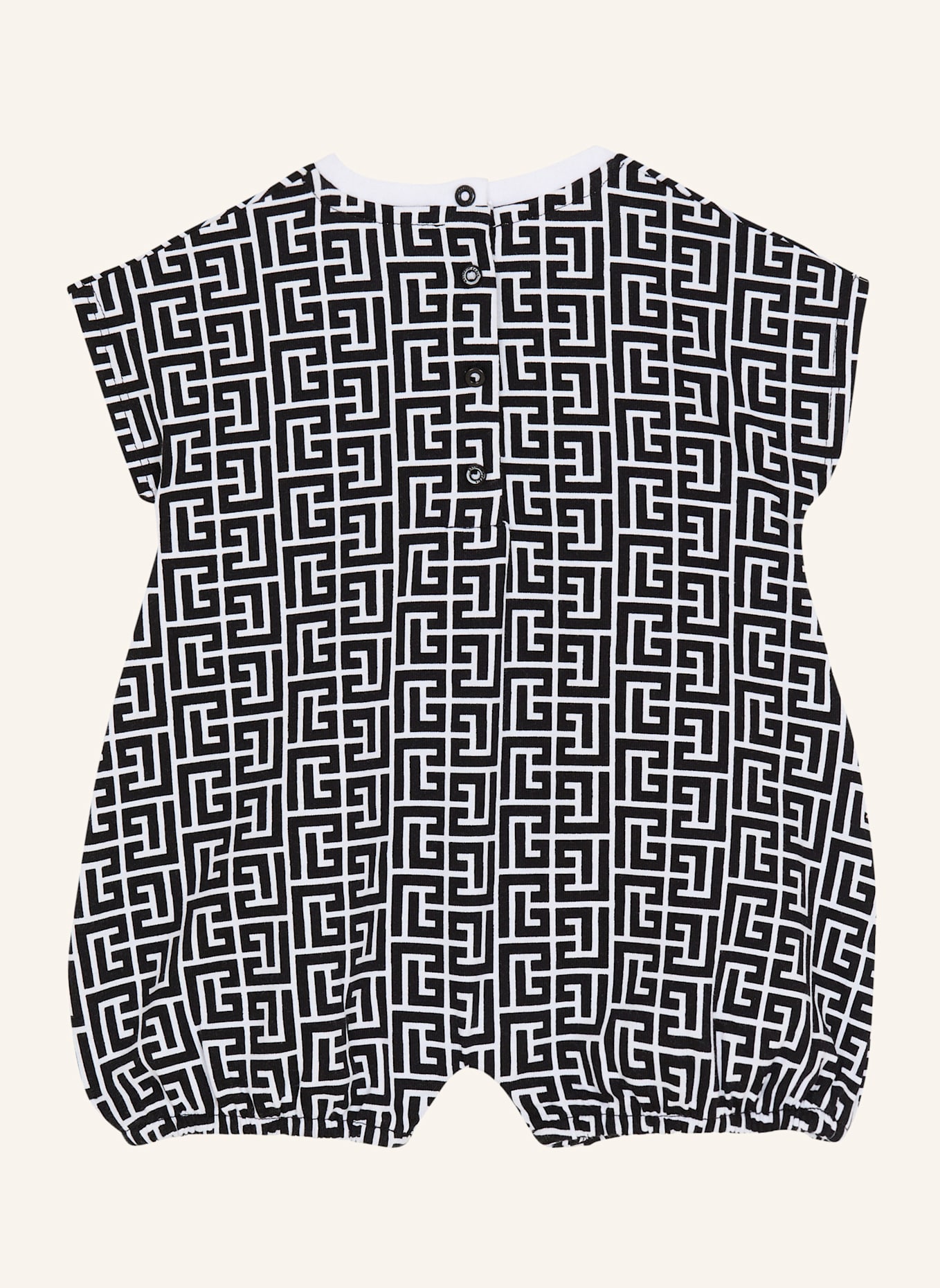 BALMAIN Jumpsuit mit Monogramm: WEISS