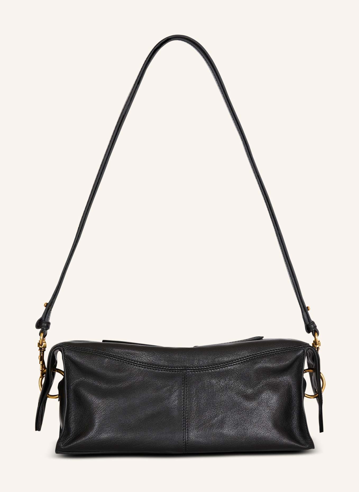 BALMAIN Schultertasche Pulse aus Kalbsleder: SCHWARZ