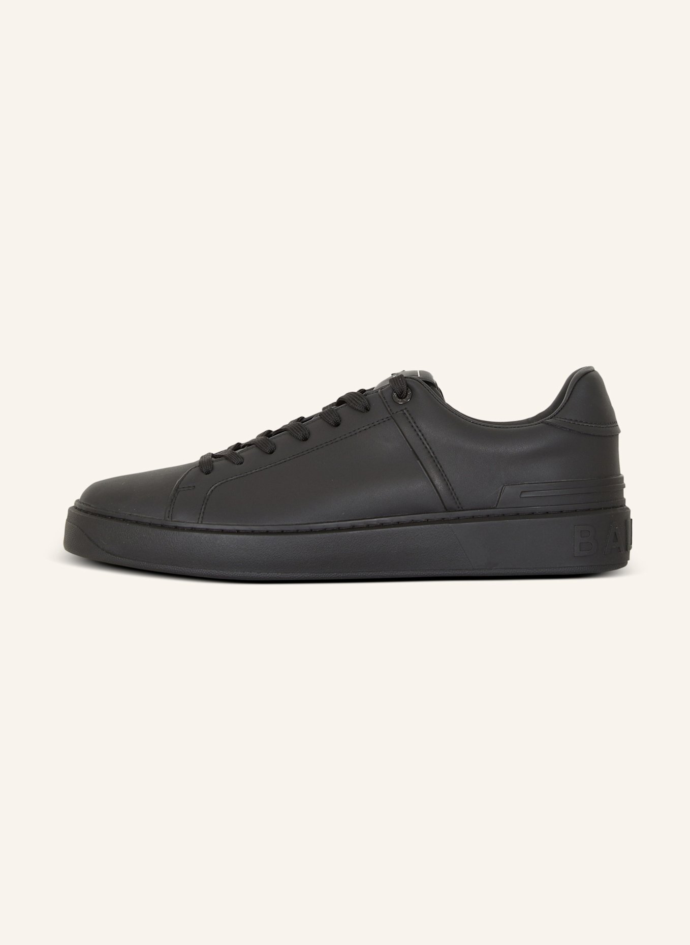 BALMAIN Sneakers B-Court aus Kalbsleder: SCHWARZ