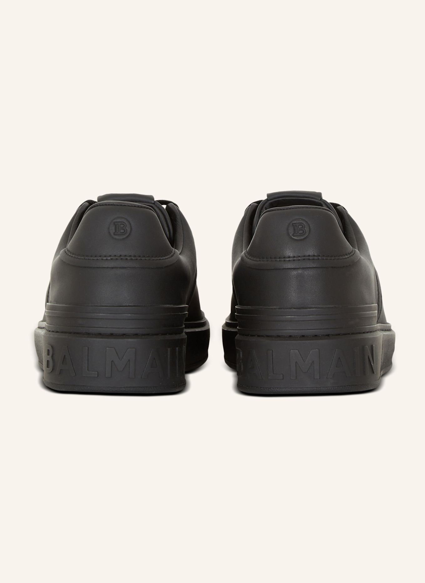 BALMAIN Sneakers B-Court aus Kalbsleder: SCHWARZ
