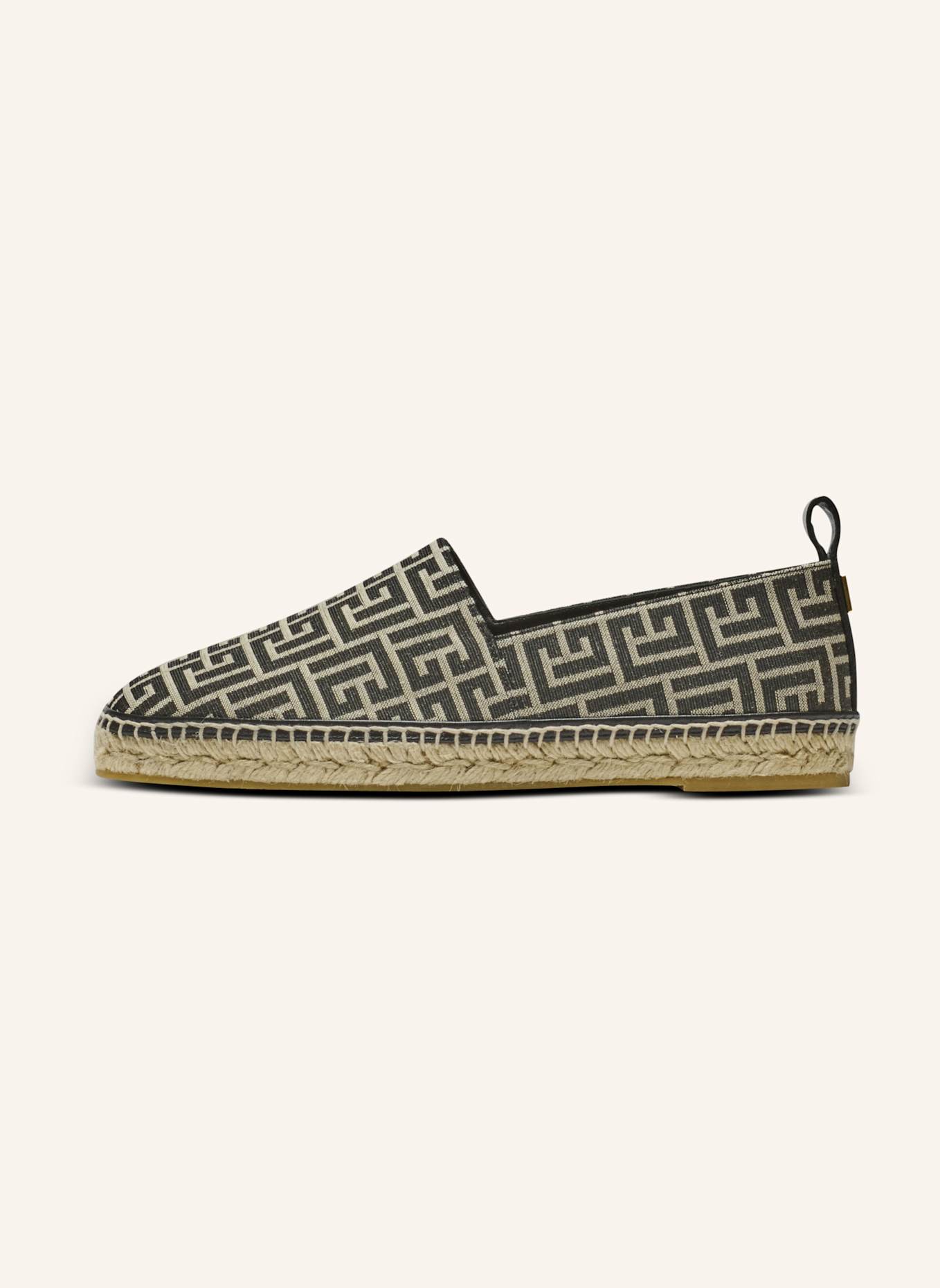 BALMAIN Espadrilles aus Monogramm-Jacquard: SCHWARZ