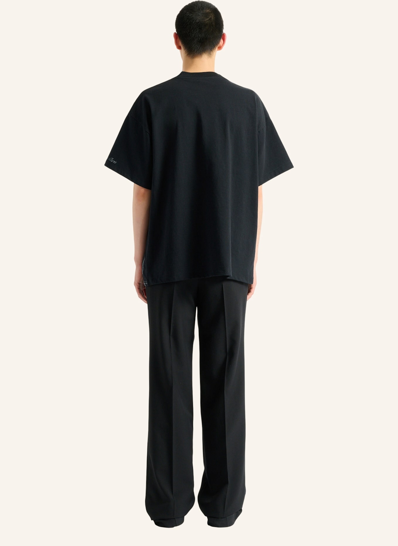BALMAIN Bedrucktes Balmain Flower T-Shirt: SCHWARZ