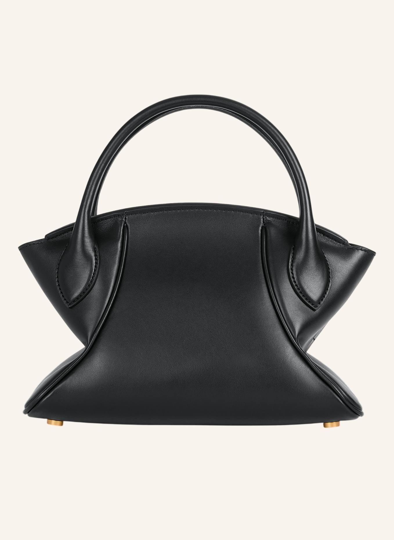 BALMAIN Kleine Pulse Day Tasche aus Glattleder: SCHWARZ