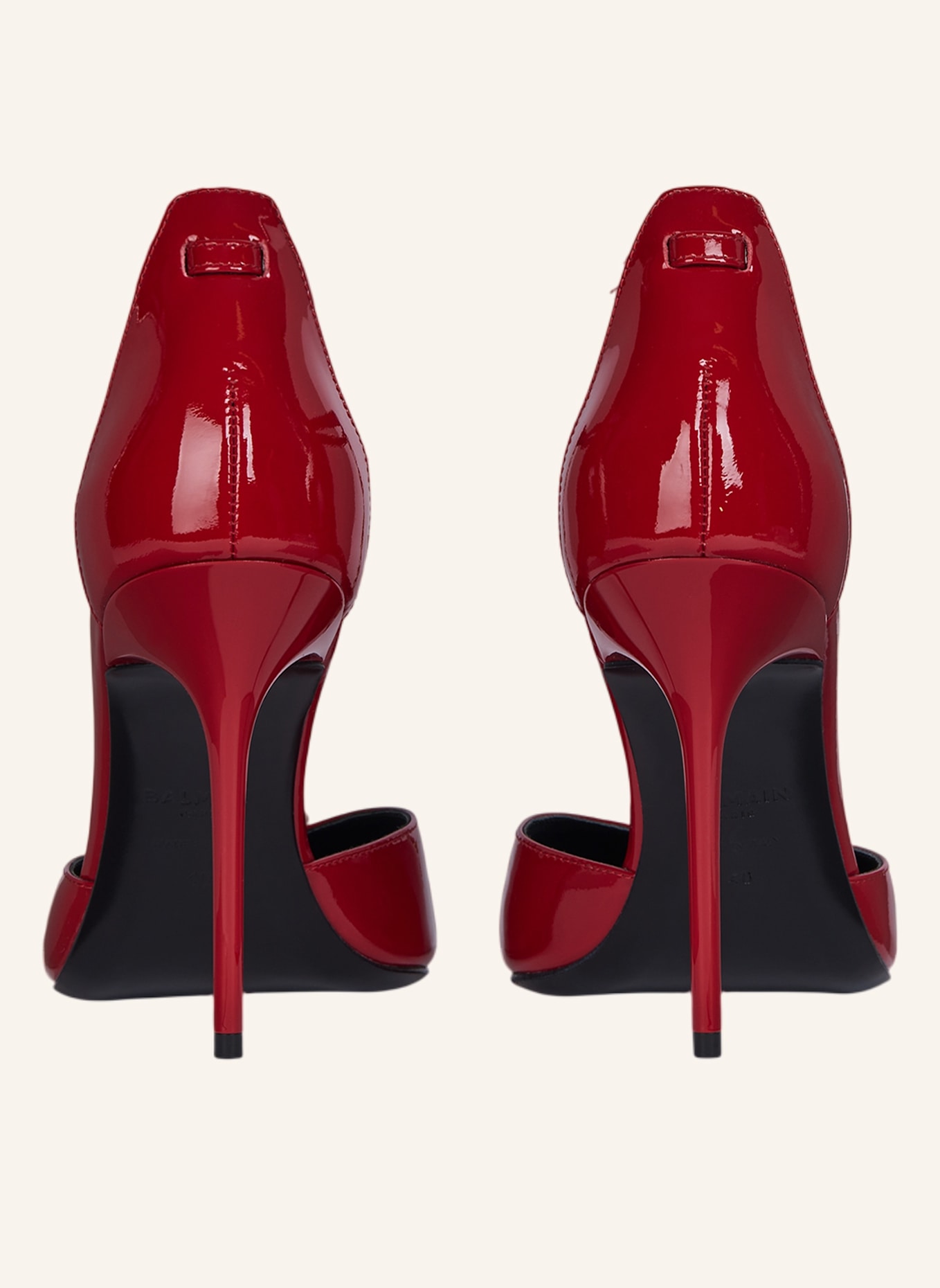 BALMAIN Pumps Sync aus Lackleder: ROT