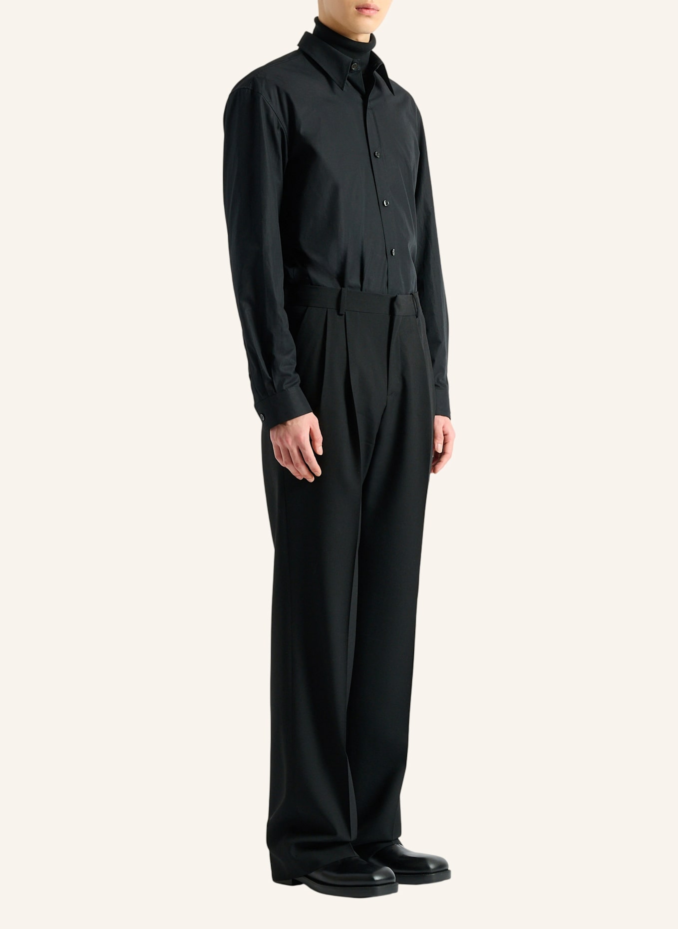 BALMAIN Wollhose: SCHWARZ