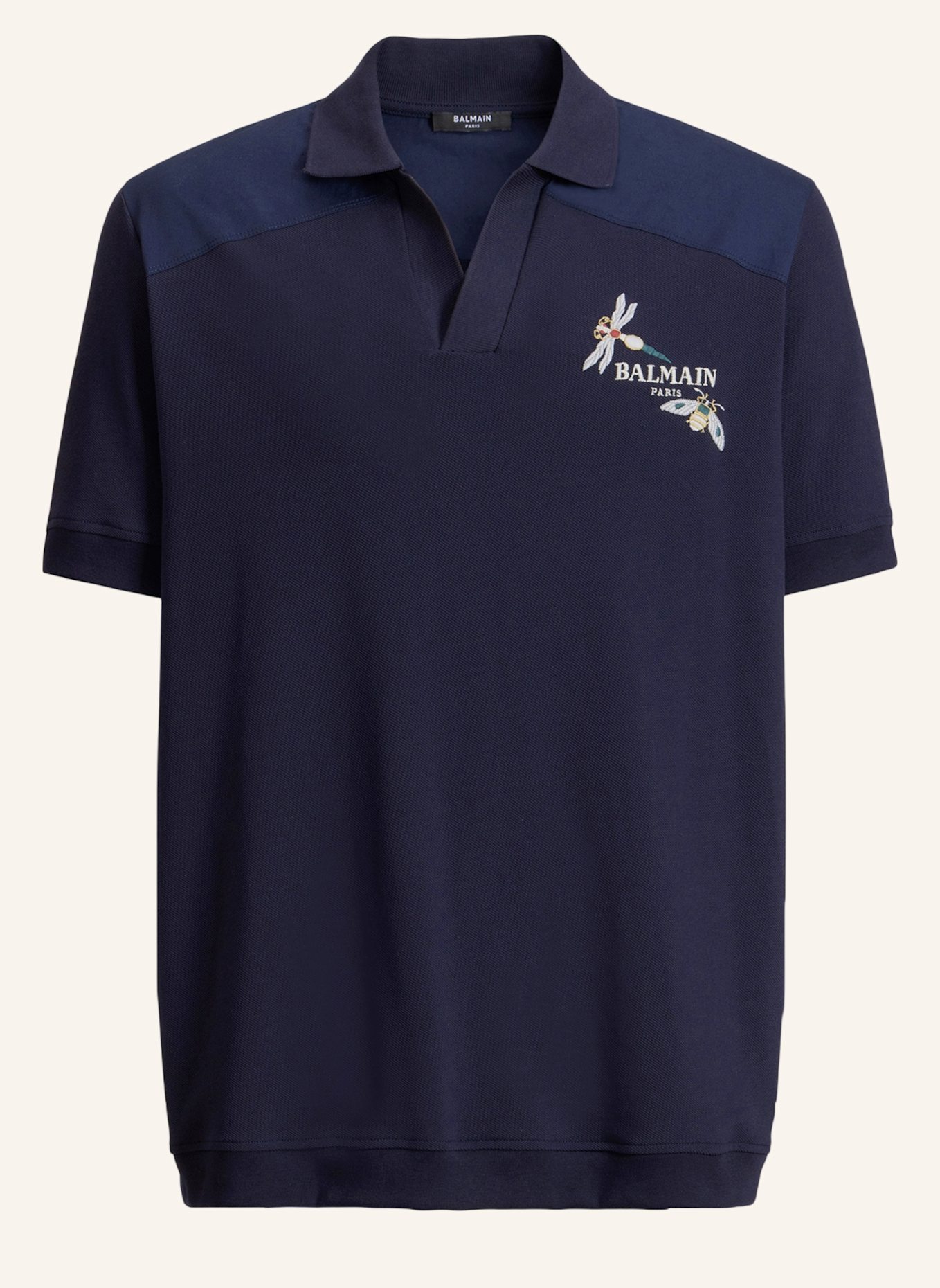 BALMAIN Balmain Insect Polohemd: BLAU