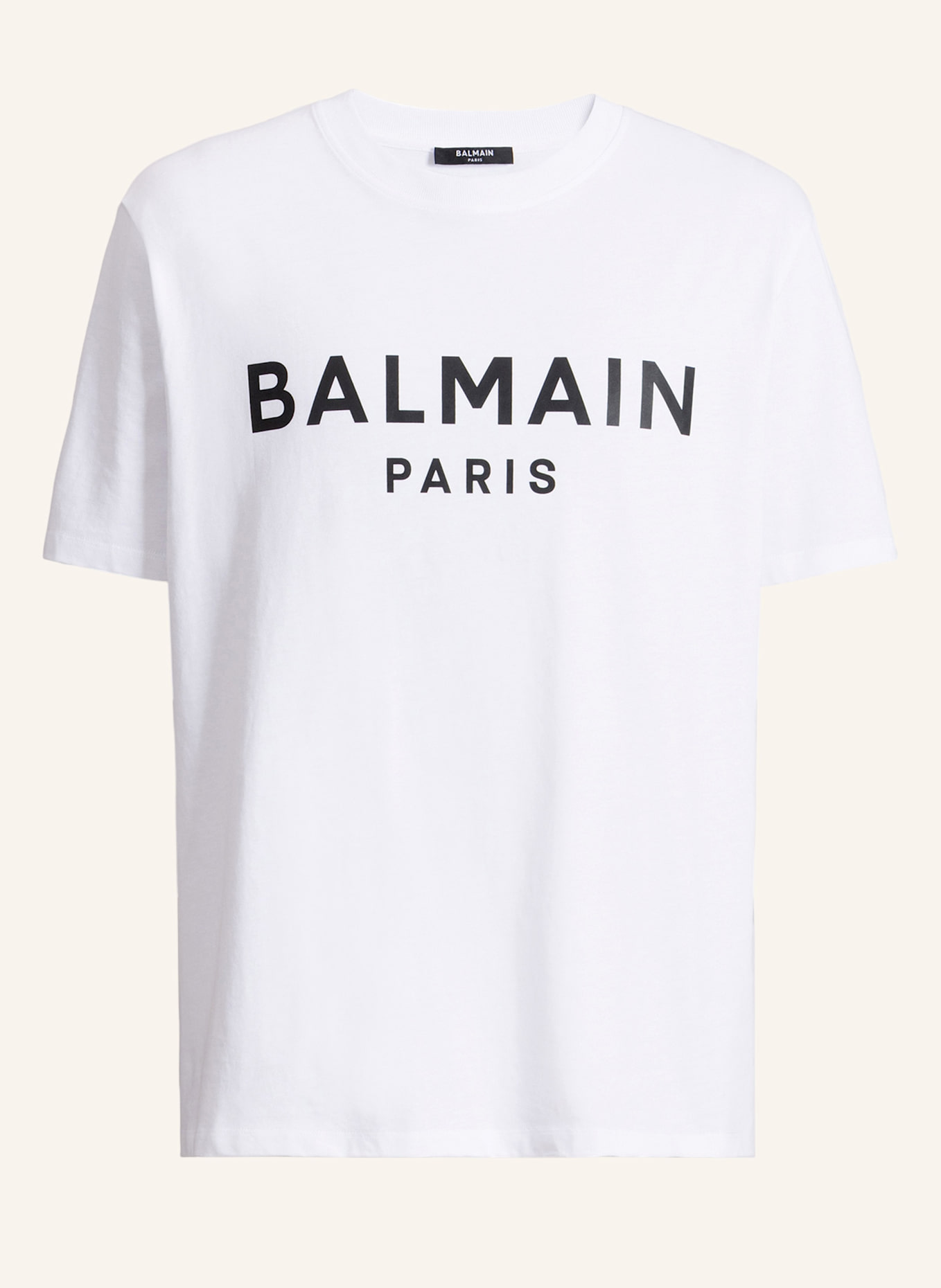 BALMAIN Bedrucktes T-Shirt aus Baumwolle: WEISS