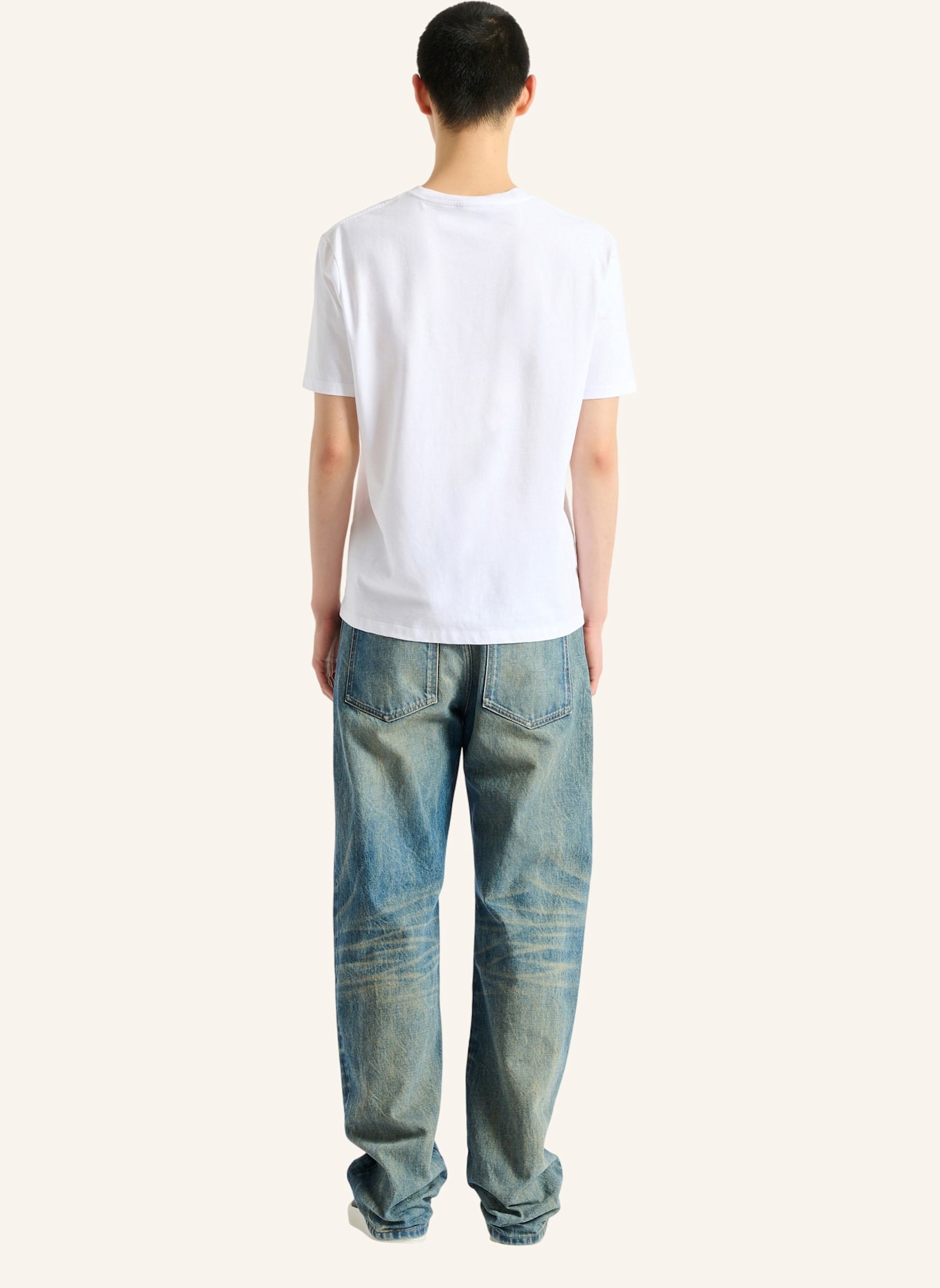 BALMAIN Bedrucktes T-Shirt aus Baumwolle: WEISS