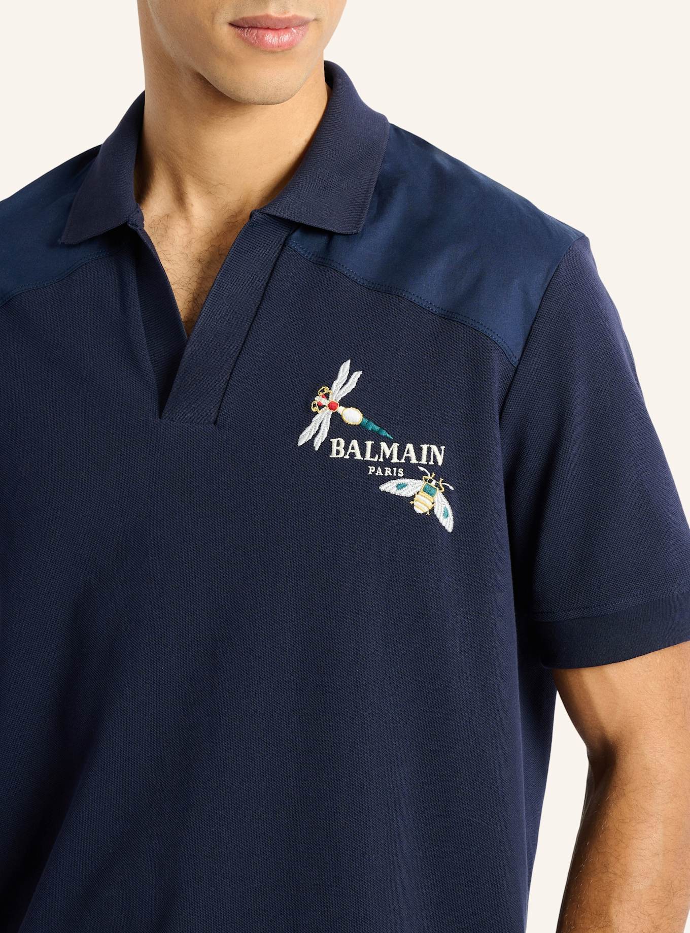 BALMAIN Balmain Insect Polohemd: BLAU