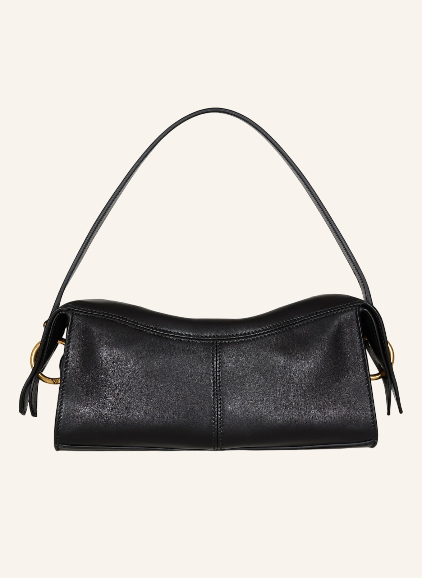 BALMAIN Kleine Pulse Tasche aus Glattleder: SCHWARZ