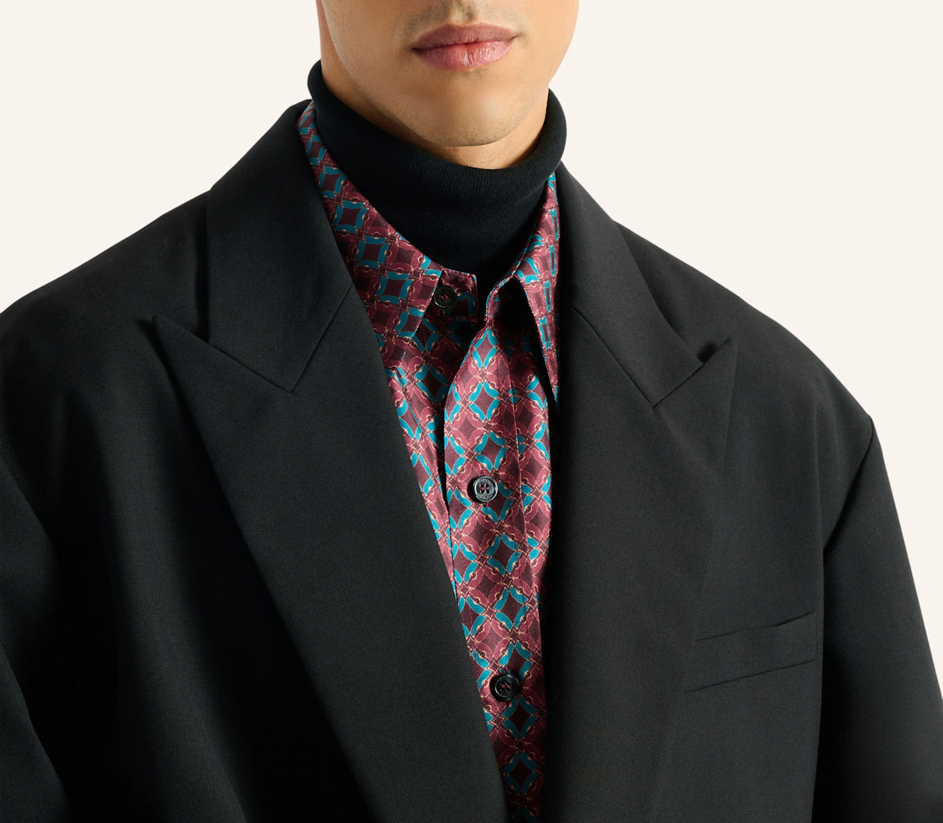 BALMAIN Wolljacke mit zwei Knöpfen: SCHWARZ