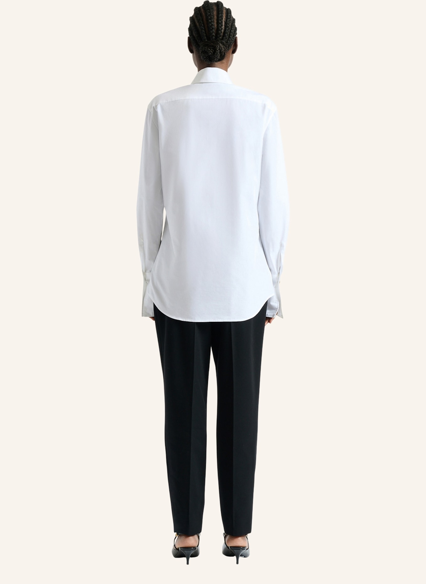 BALMAIN Hemd aus Baumwollpopeline: WEISS