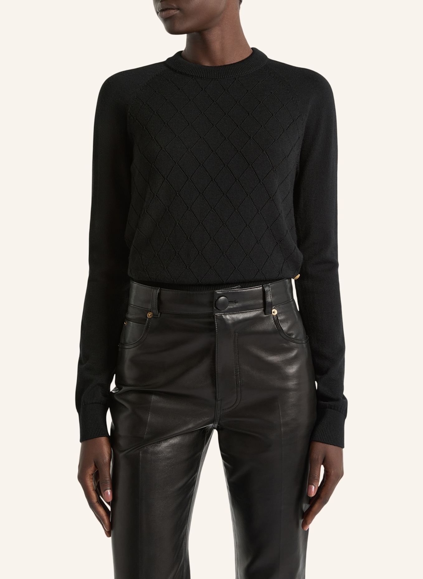 BALMAIN Strickpullover: SCHWARZ