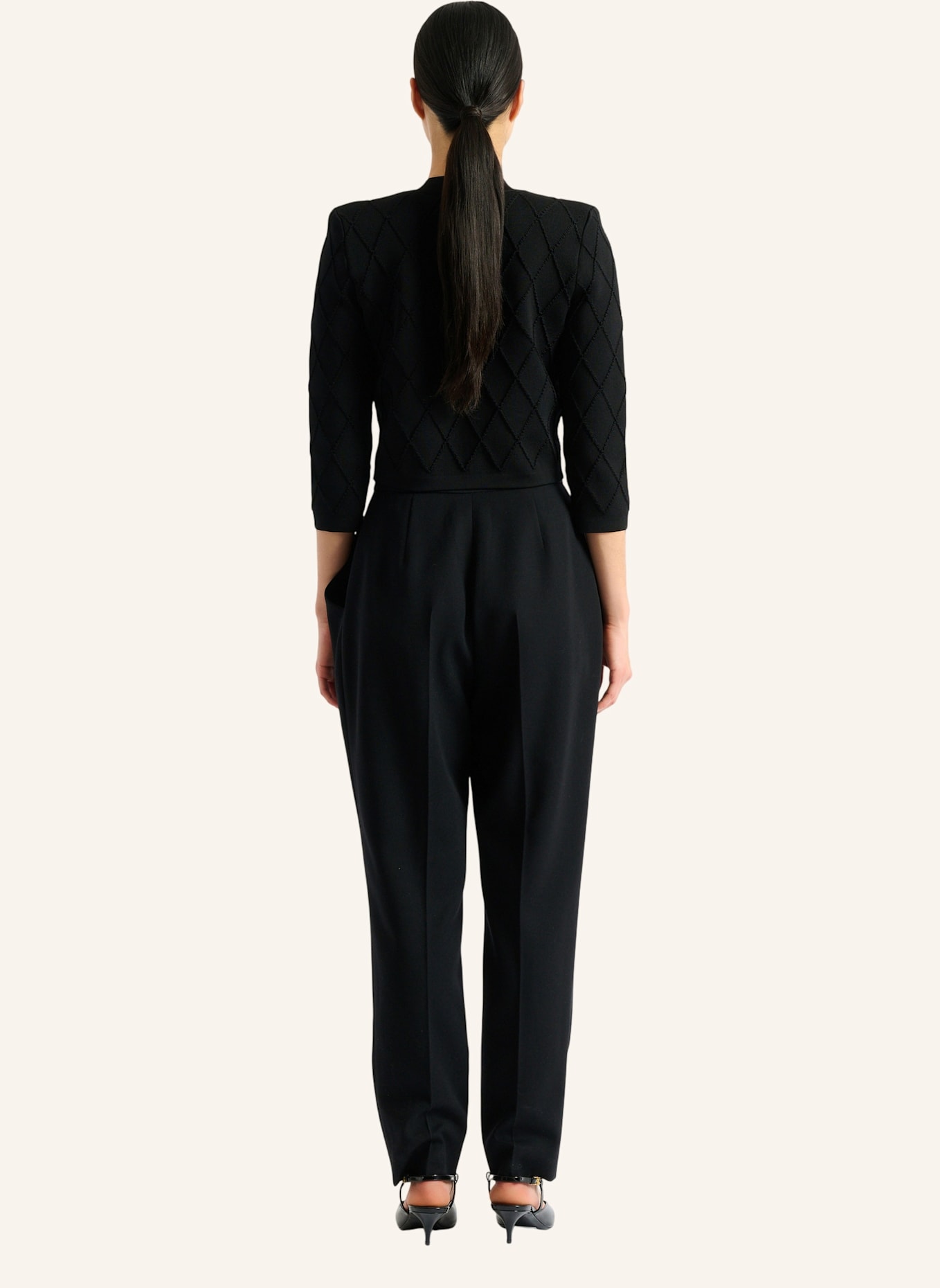 BALMAIN Kurzer Cardigan: SCHWARZ