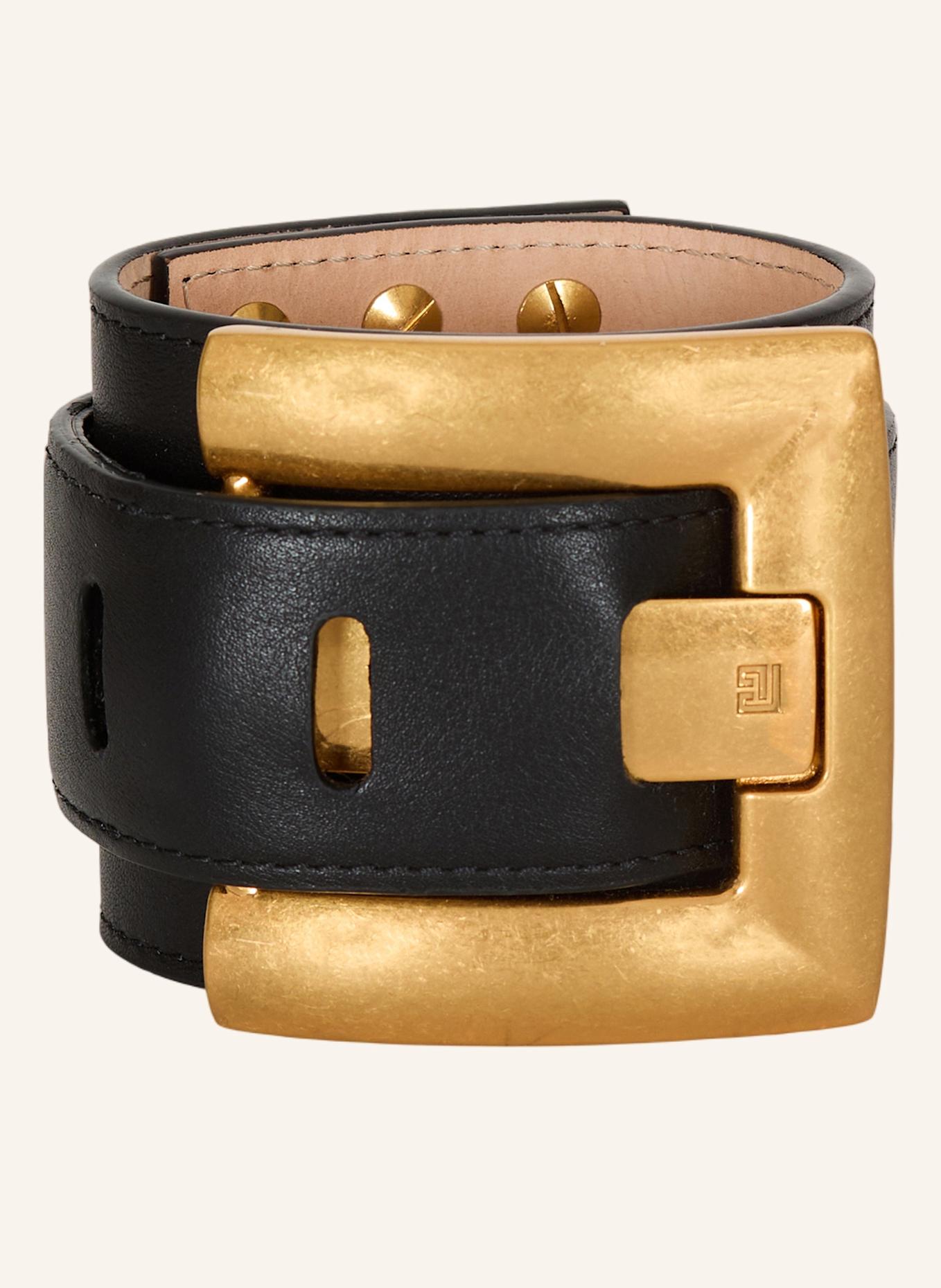 BALMAIN Anthem Armband aus Glattleder: SCHWARZ