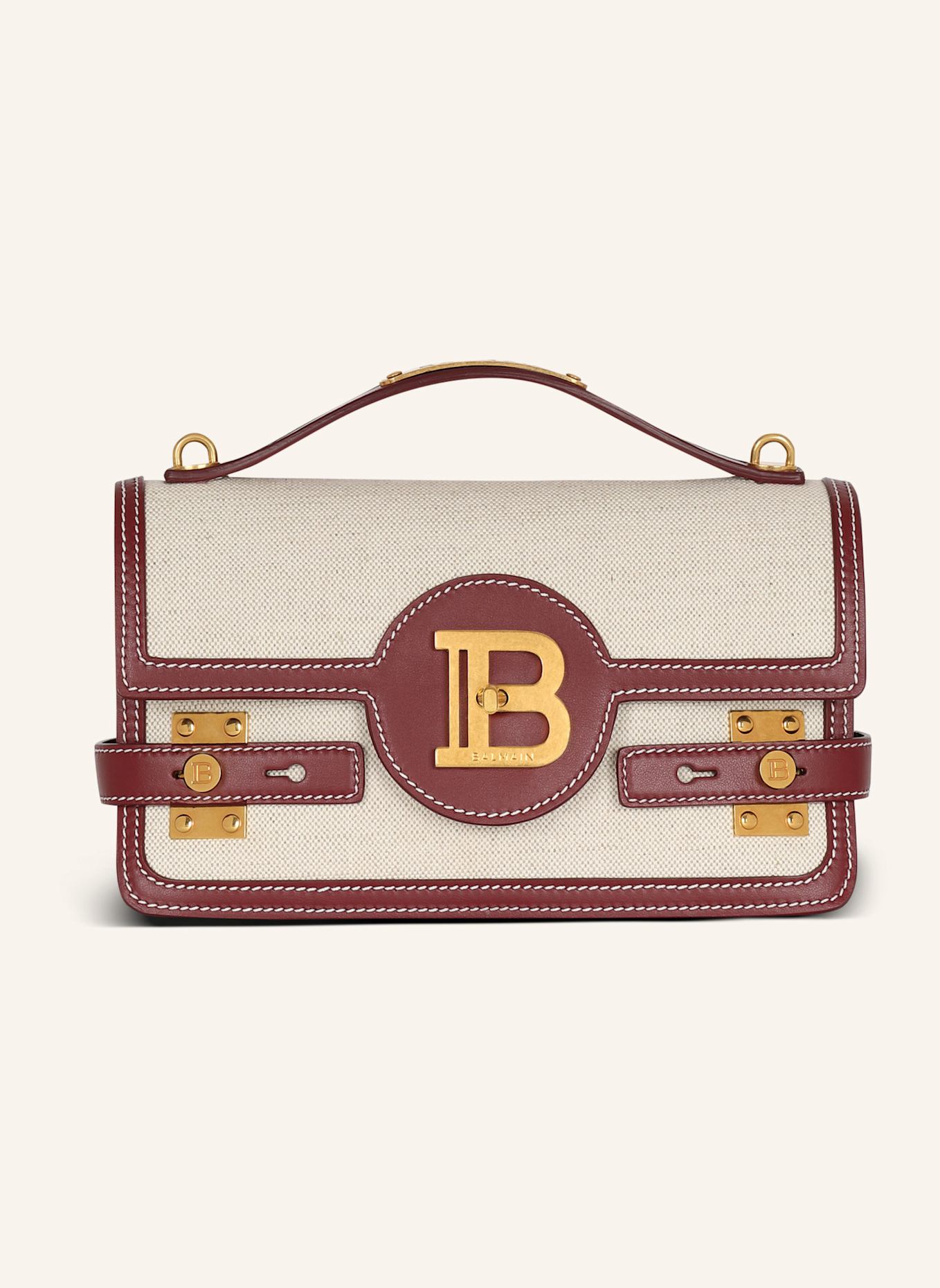 BALMAIN Handtasche B-BUZZ 24, Farbe: BEIGE (Bild 1)