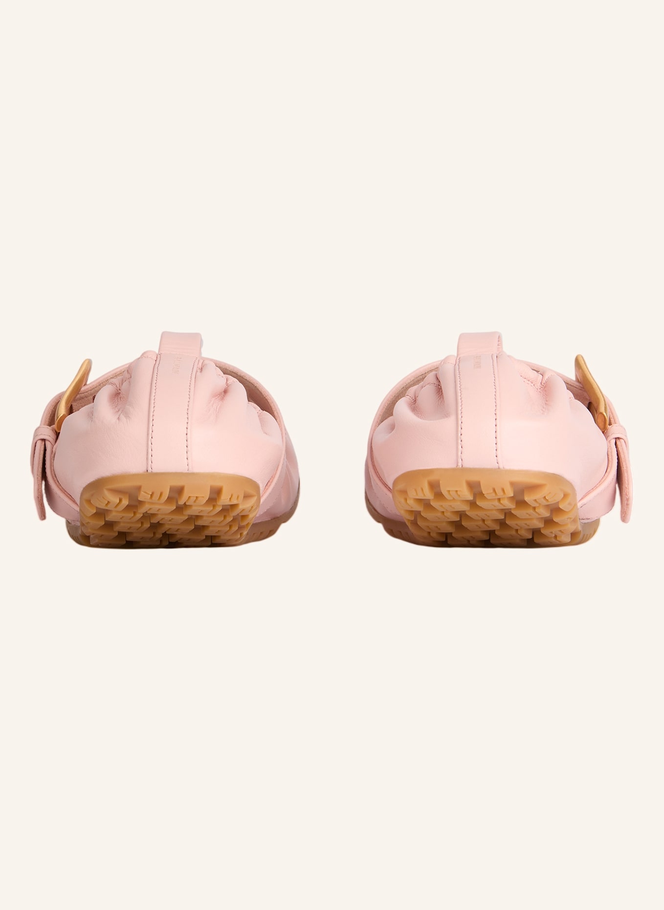 BALMAIN Anthem Ballerinas aus Glattleder: ROSA